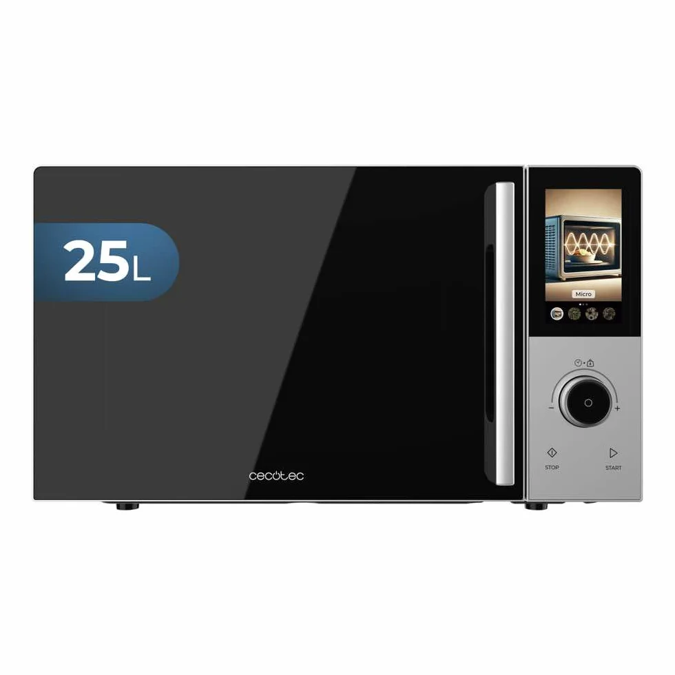Cecotec Microondas Digital Táctil con Grill 25L Convection 2500 Touch 900W Grill 1200W Convección 2200W 8 Programas