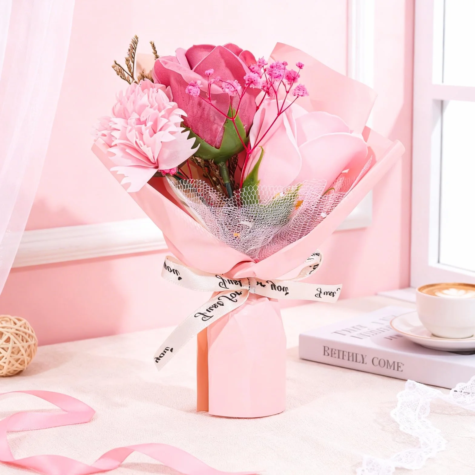 Regalos para mamá, regalo único de cumpleaños, día de la madre, regalo de agradecimiento para mujeres, juego de cesta de regalo para madre de hija e hijo, regalo de agradecimiento para madre de