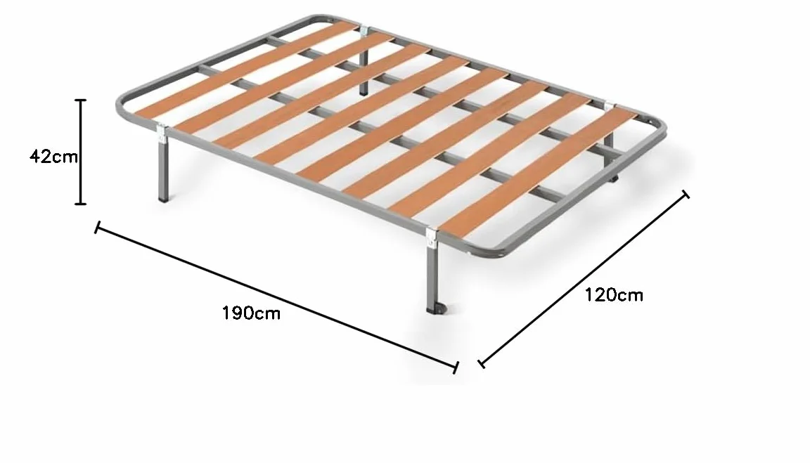 HOGAR24 ES | Cama Completa |Somier Basic + Colchón Dream Flex 13 | Incluye Juego de Patas con Abrazadera de 25 cm | Medidas: 120x190 cm