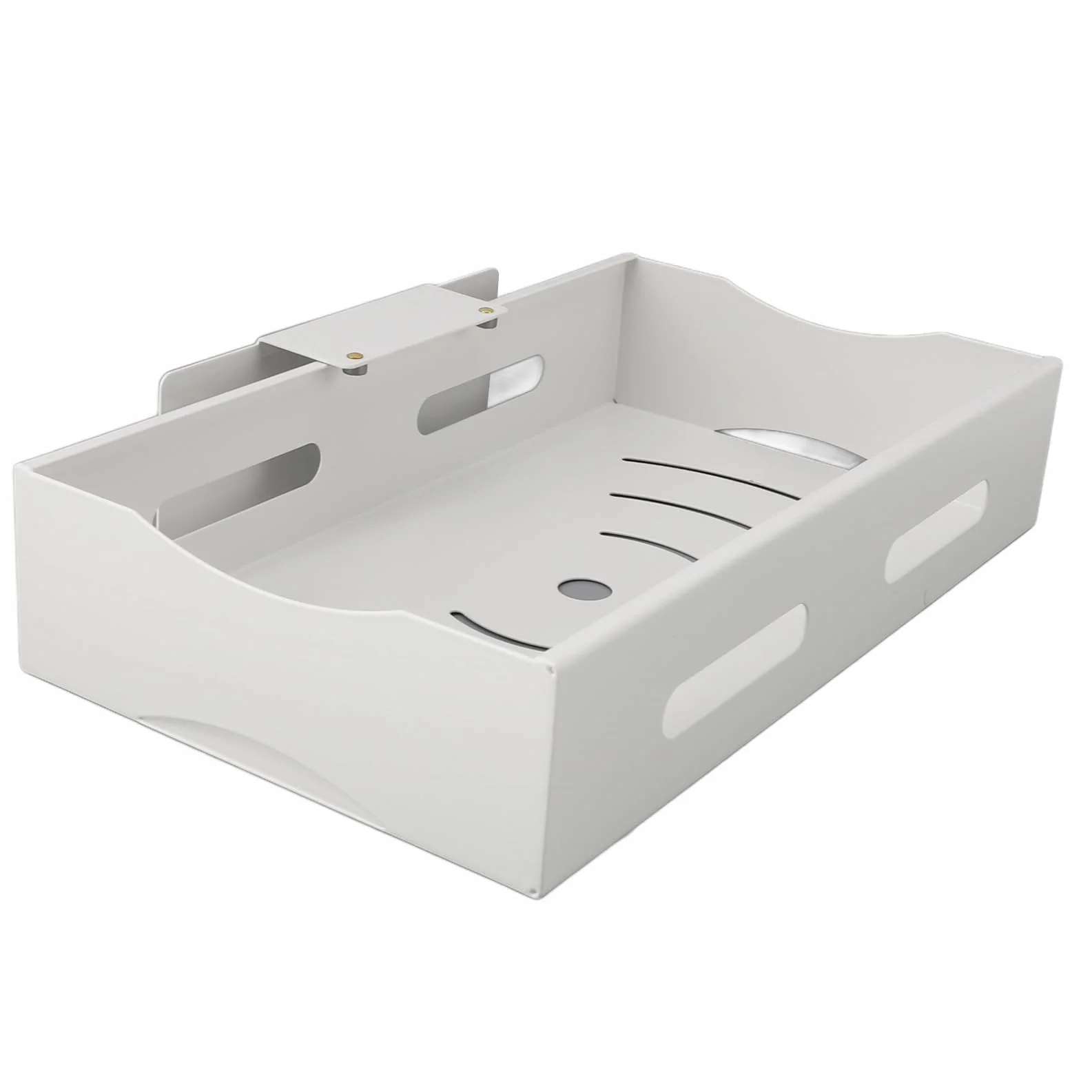 Annadue Organizador de Gabinete Extraíble de Acero Al Carbono, Cajón Deslizante para Cocina y Baño, Estante de Almacenamiento de Despensa Deslizante, Estante para Fregadero (Grande)