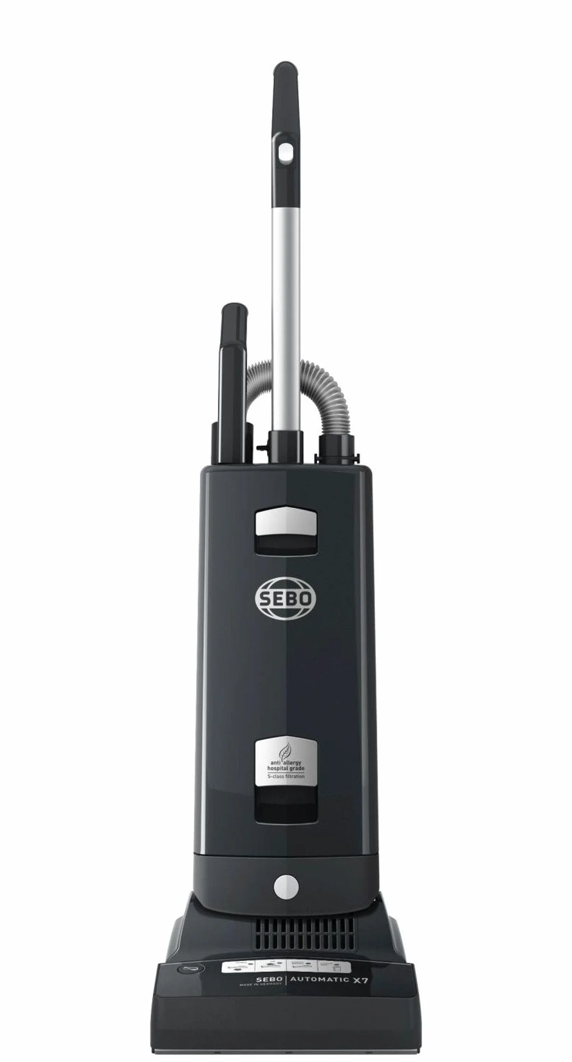 SEBO Automatic X7 - Aspirador de Cepillo (plástico, 117,00 x 31,00 x 31,00 cm), Color Gris