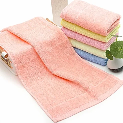 yupt personalidad cómodo suave toallas de baño, 25*50Cm, Naranja