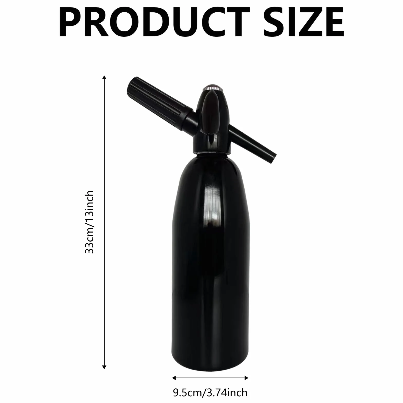Sifón de Soda, Máquina Para Hacer Soda de 1L Máquina de Aluminio Para Hacer Soda con Limón Minimáquina Portátil Para Hacer Agua con Gas Y Soda Para Bebidas Carbonatadas Jugos Limonada Y Cócteles