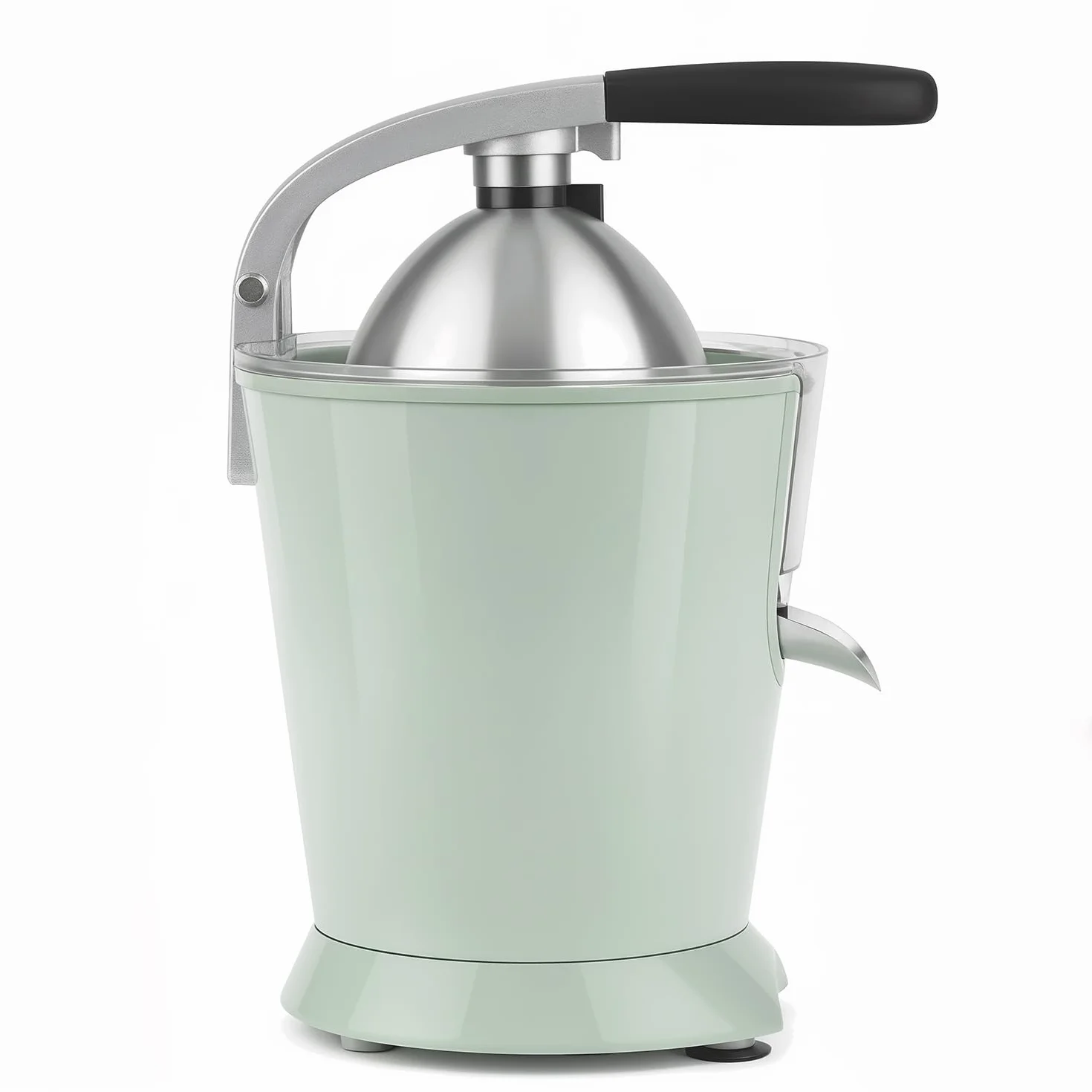 SWEISS - Exprimidor eléctrico profesional ZEST7, boquilla antigoteo, apto para lavavajillas, aparato silencioso, brazo articulado potente 160 W, verde