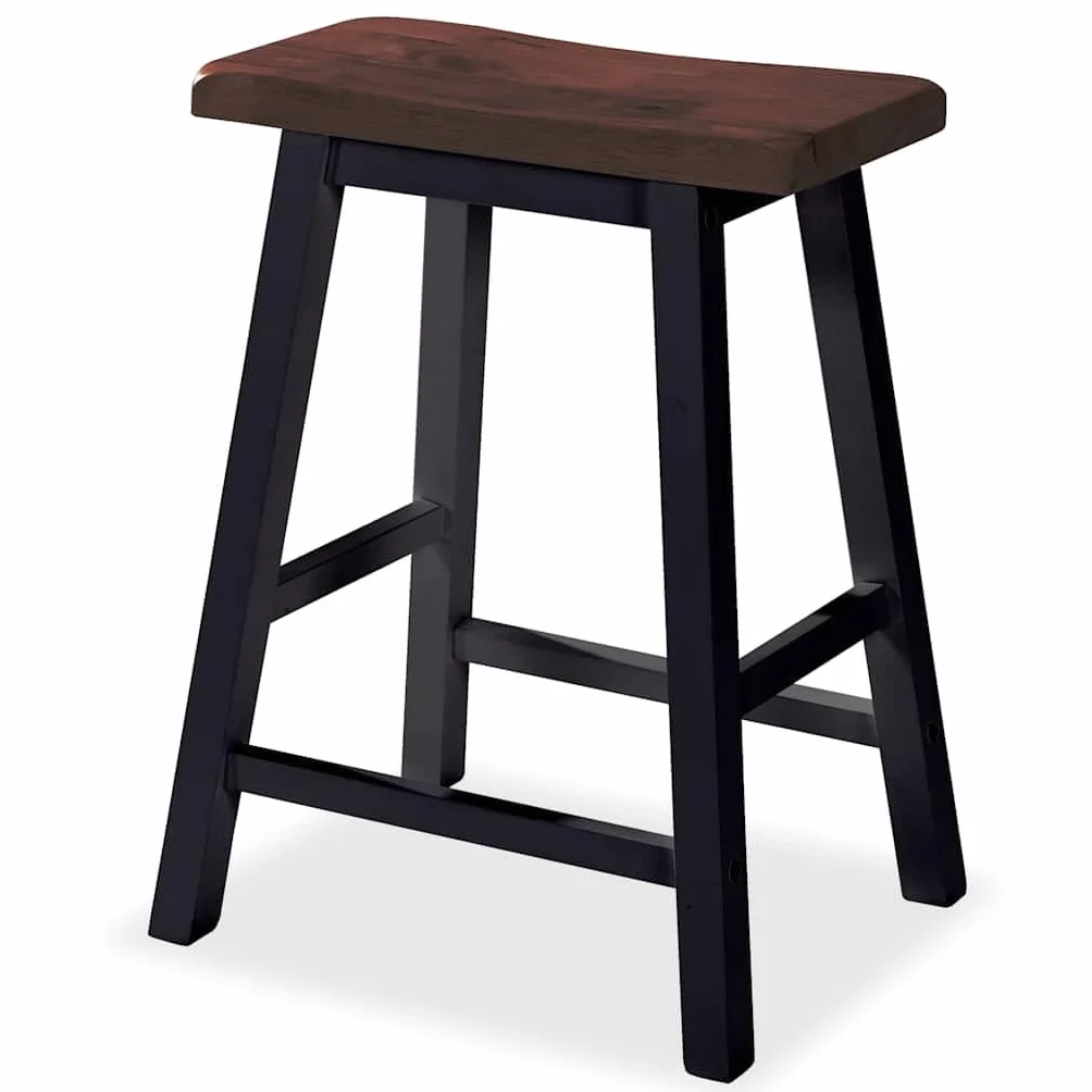 Juego de bar de 3 piezas de MDF negro, mesa de bar y 2 taburetes, con estantes para comedor, cocina, diseño que ahorra espacio, comodidad para familia e invitados