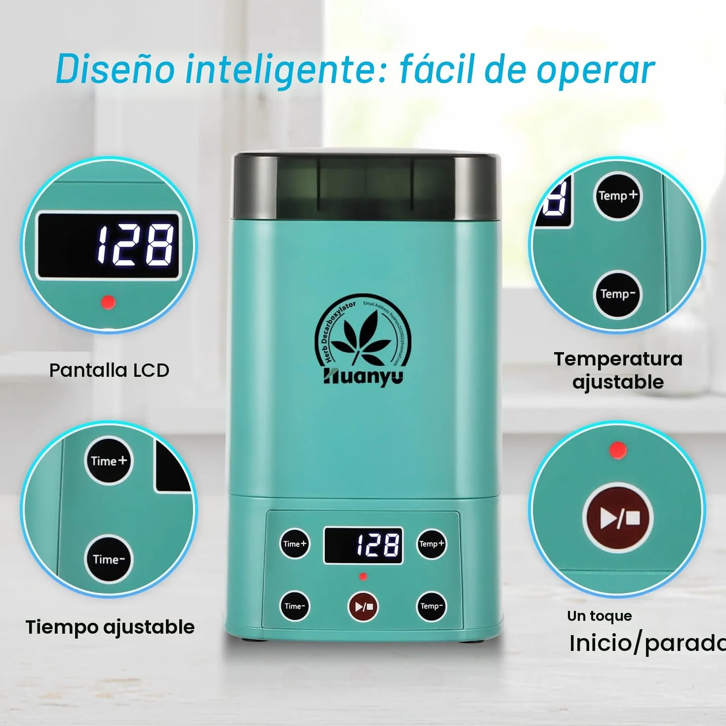 Huanyu Decarboxylator für Kräuter Kräuteröl Infusionsmaschine Butteröl Infuser