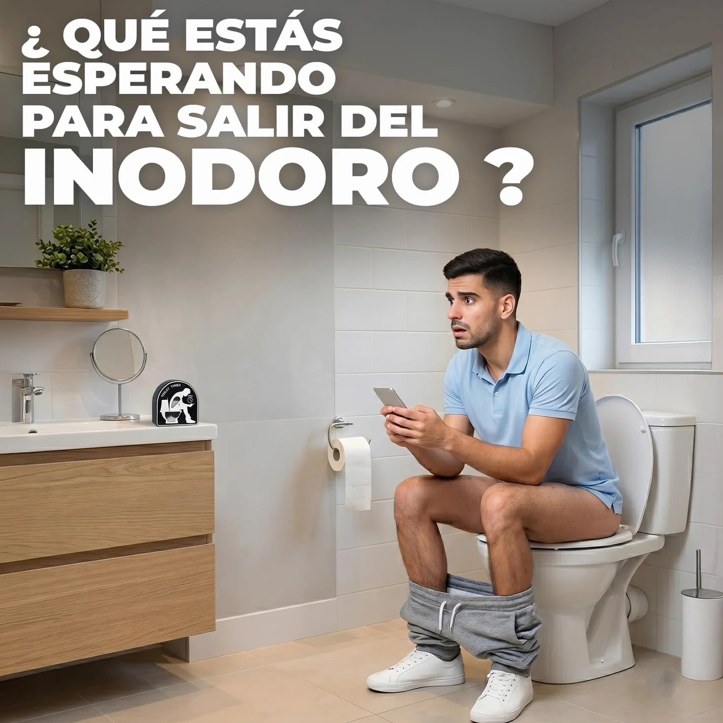 Temporizador Divertido para el Inodoro de 5 Minutos con Ventosa OriginalCorner®
