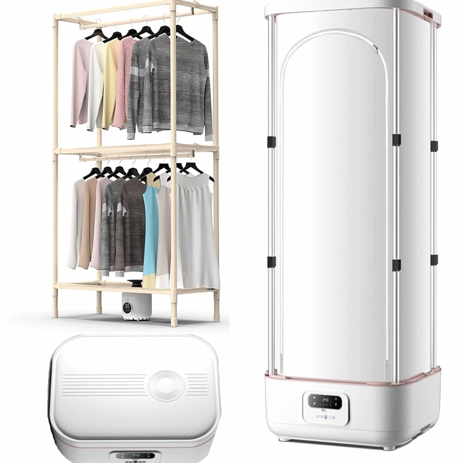 Máquina de planchar a vapor de 900 W, plancha automática para eliminar arrugas, control remoto inalámbrico LED para ropa