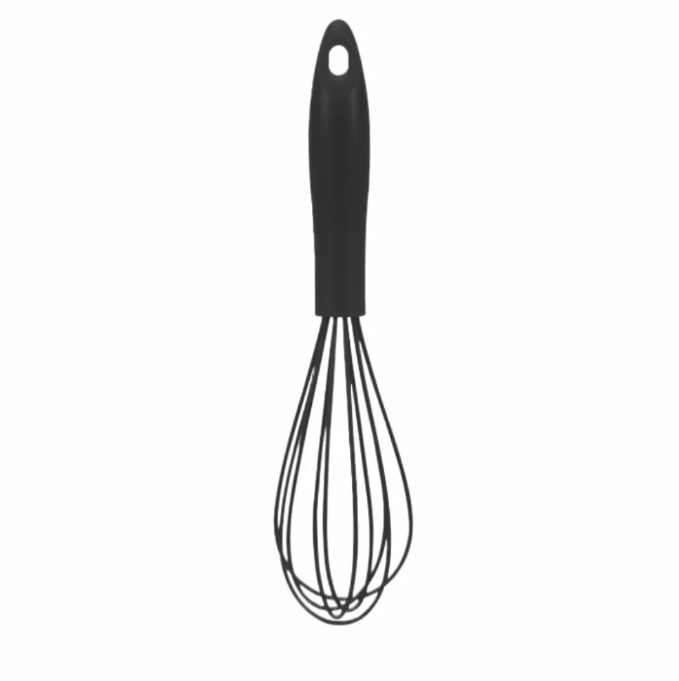 Batidora Cocina Galletas Batidor De Huevos Comercial Silicona For Cocinar Café Manual Espumador Leche Hogar Leche(Black,30x8cm)