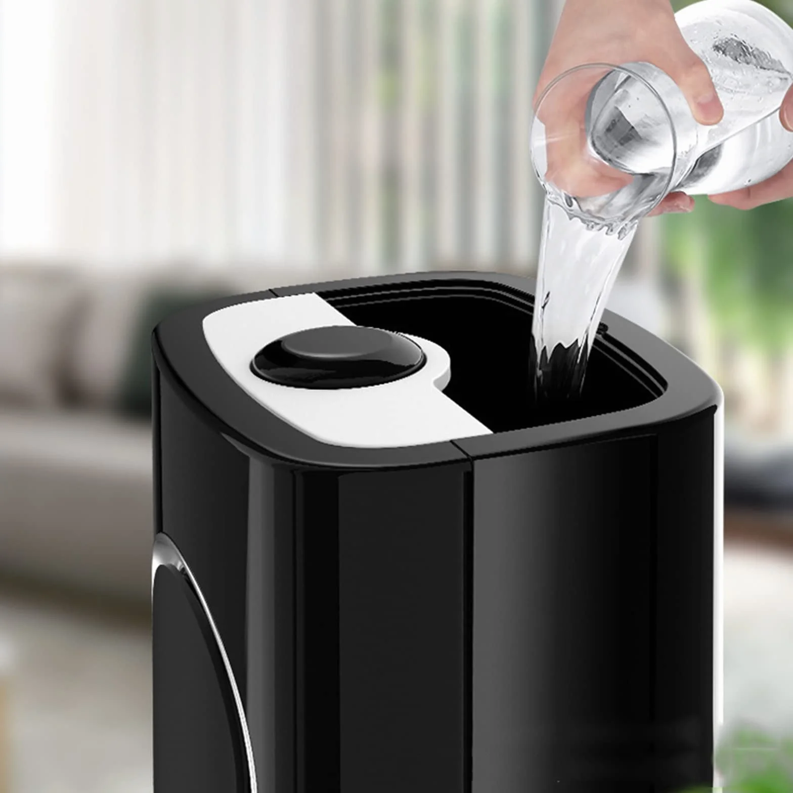 Humidificador Humidificador de Niebla 8L Humidificador de Aire Humidificador silencioso con luz Nocturna, humidificador Apagado automático sin Agua, para