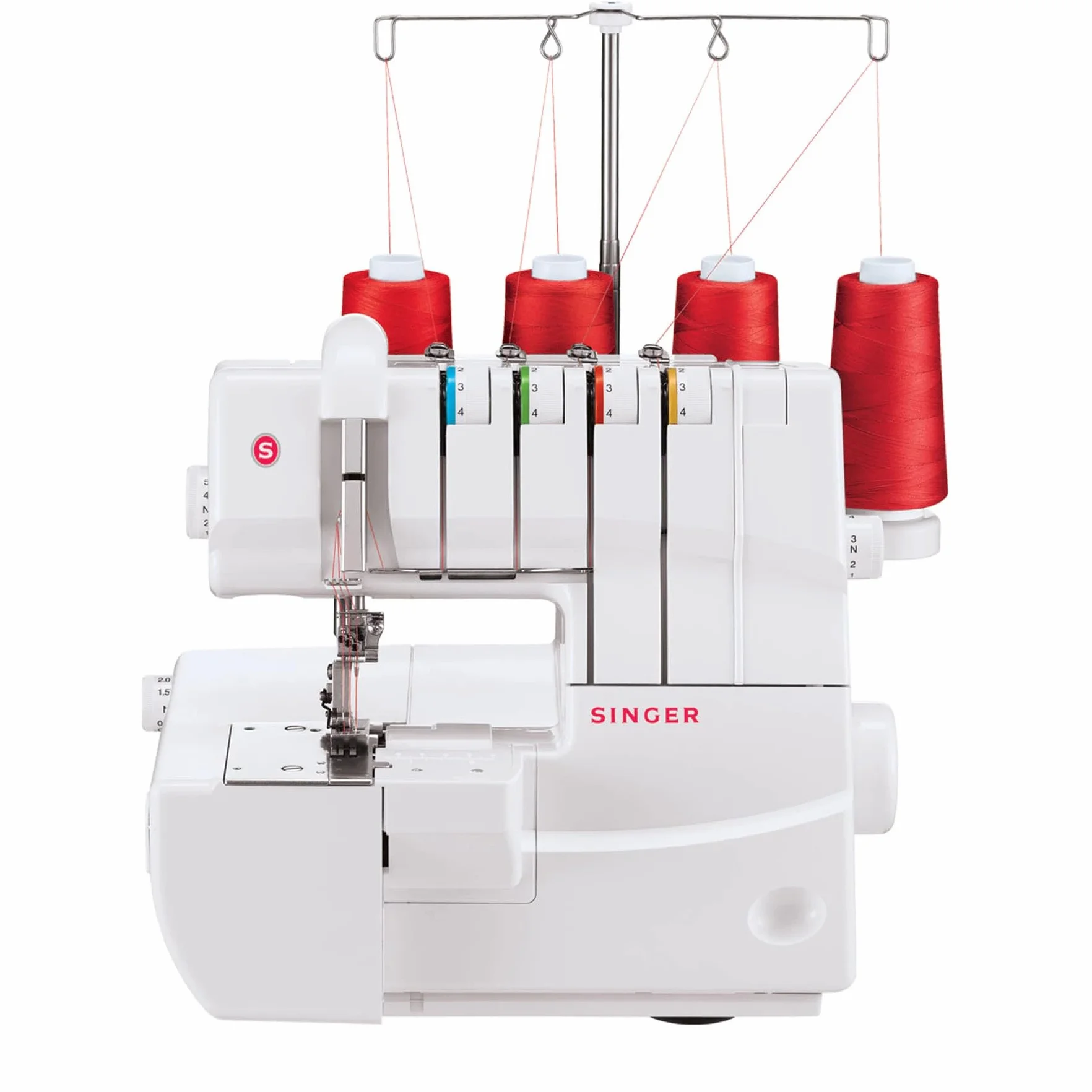 SINGER 14T970C Eléctrico - Máquina de Coser (Blanco, Costura, Paso 4, Eléctrico, 105 W, 220-240)