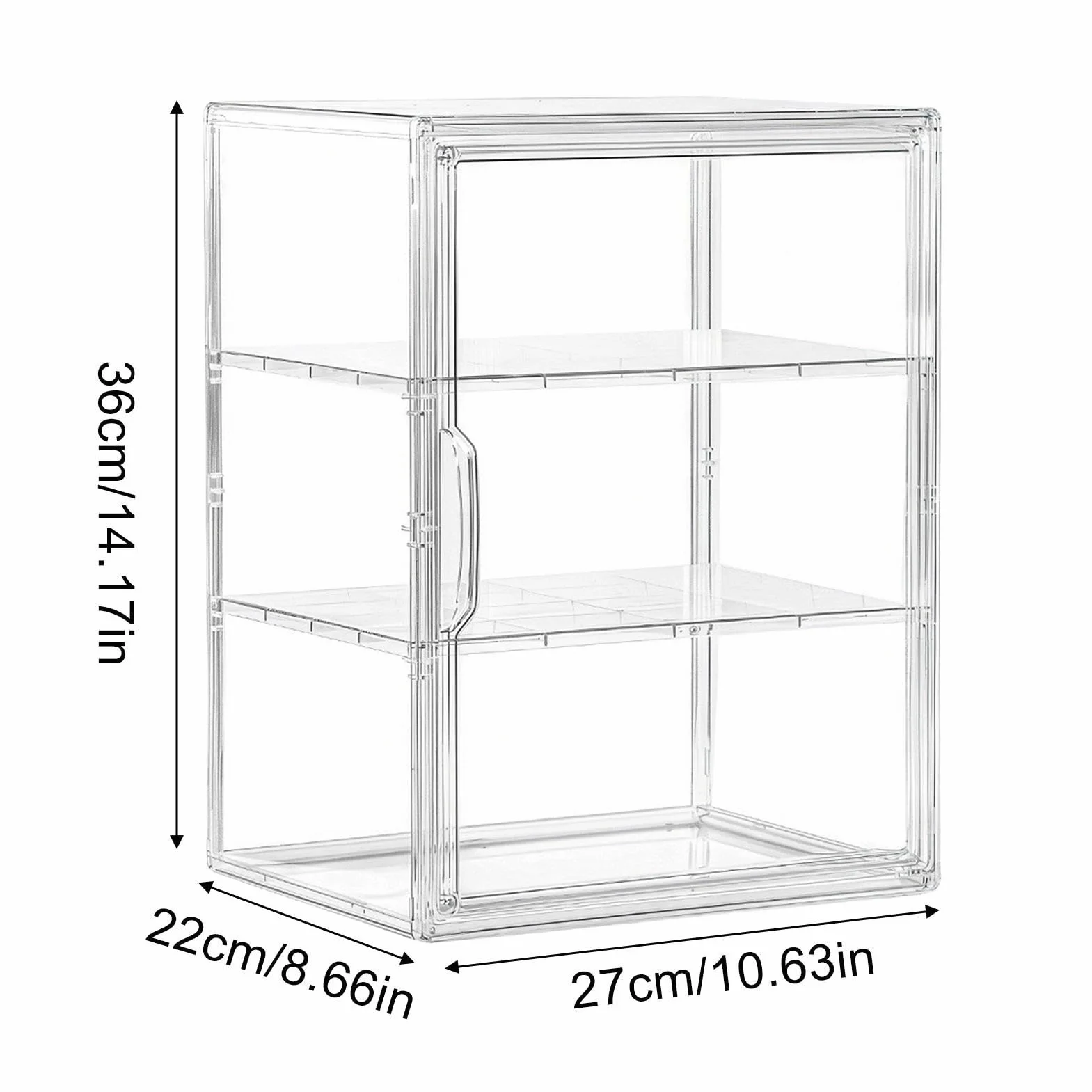 Expositor De Panadería Contenedor Ajustable De Acrílico Transparente | Contenedor De Pan Para Encimera De Cocina para encimera, esquina, despensa, sándwich, tostada, hogaza, masa, bollo,