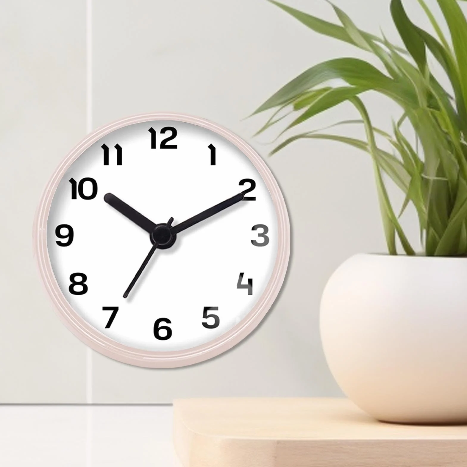 Reloj de pared impermeable PVC ABS Alarma de ducha ventosa flexible