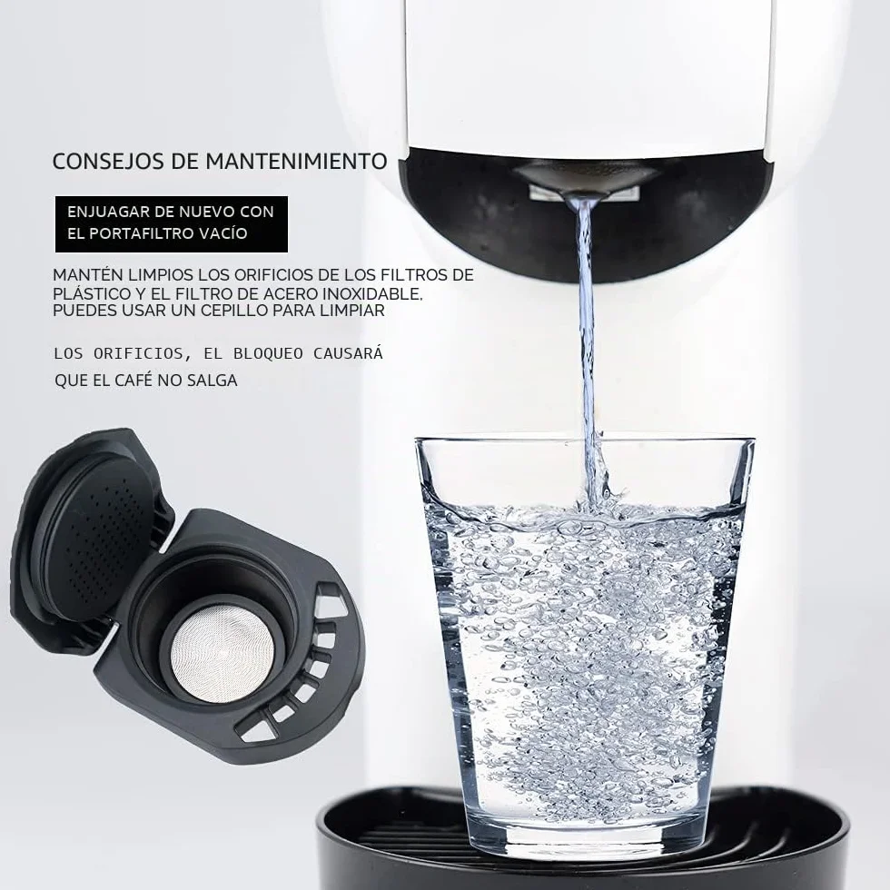 BENFUCHEN Adaptador de cápsulas de café reutilizables compatible con Dolce Gusto Piccolo XS Genis S