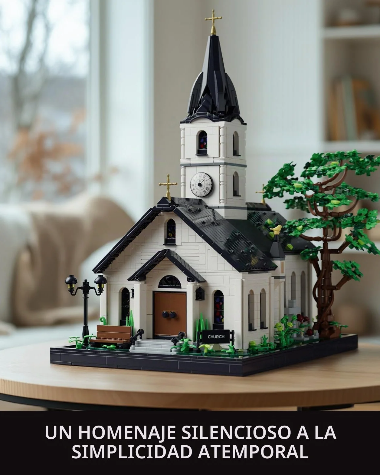 Nifeliz Iglesia Architecture Sets de Juguete de Construcción para Adultos, Colección de Maquetas de Iglesia de Estilo Rural, Decoración del Hogar Y Oficina (3,116 Piezas, NF10310)