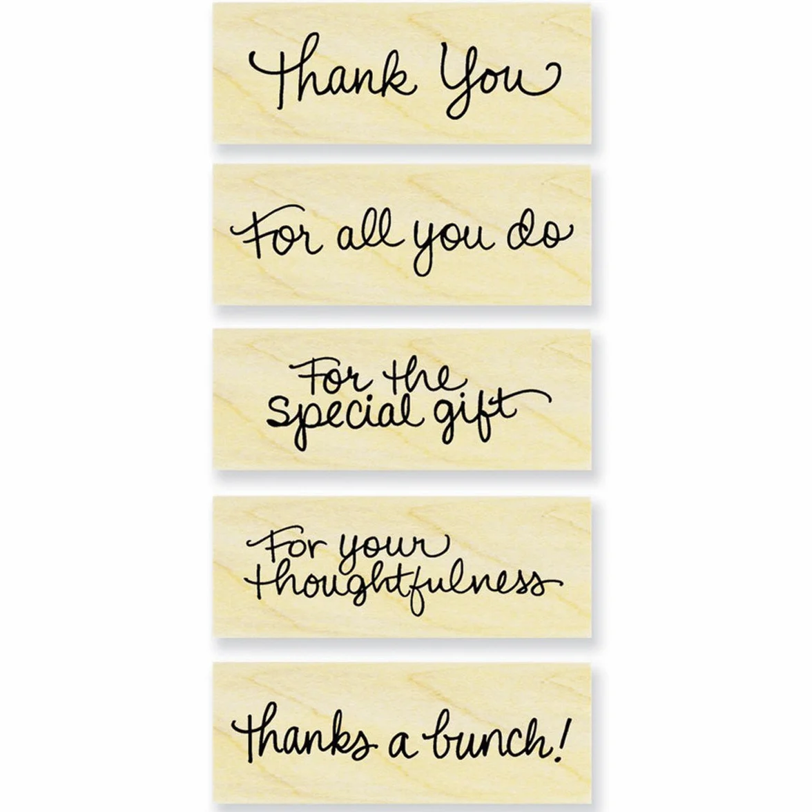 Stampendous muchas gracias sello de madera Set
