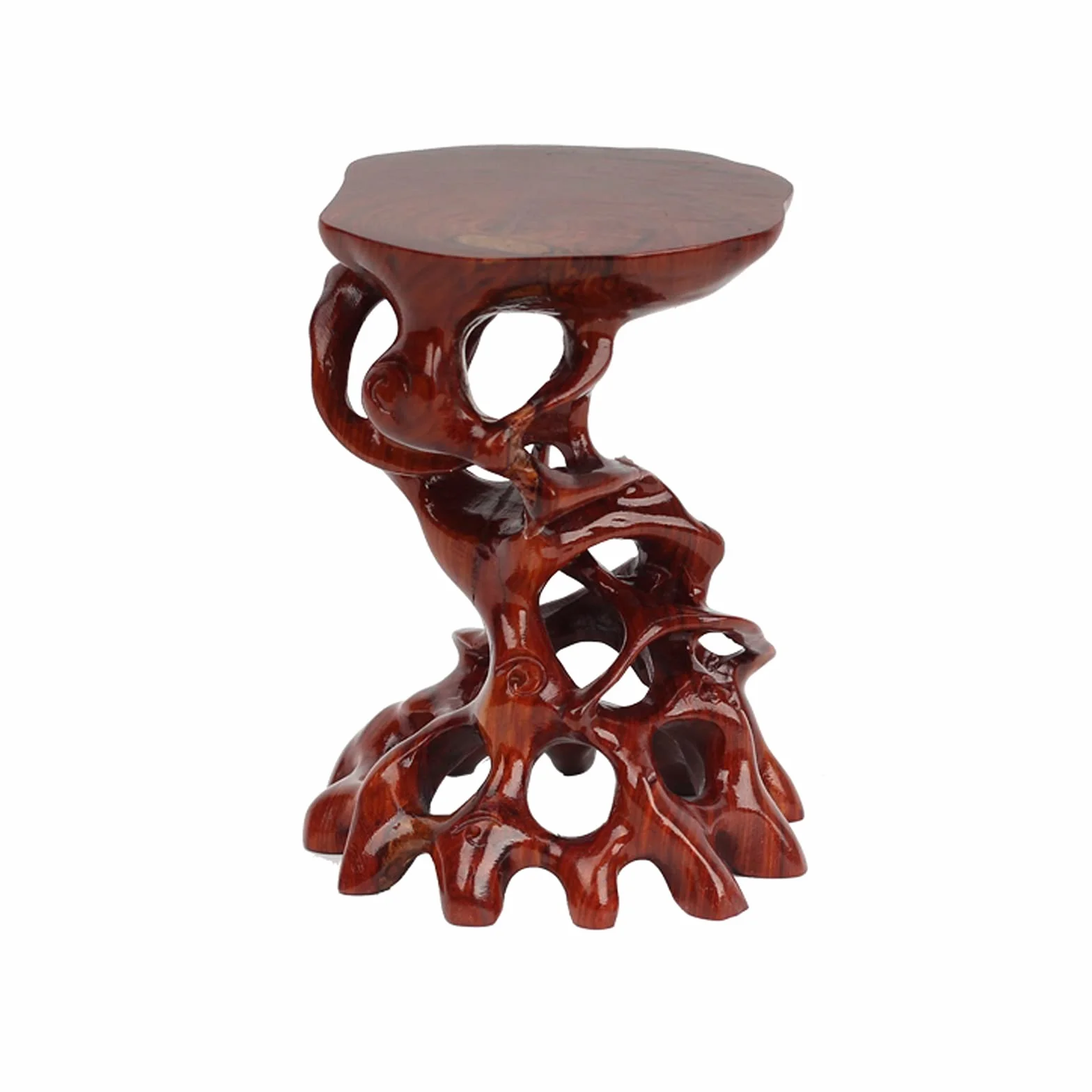 Expositores de Láminas Pascua de la pantalla de la base de la base de la caja de madera Pedestal práctico Tetera Jarrón Bonsai Base para el soporte de exhibición de la decoración de la oficina en el h