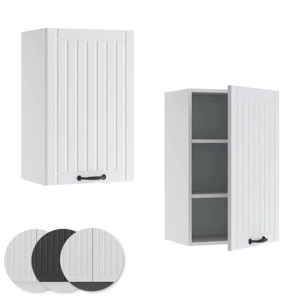 Vicco Armario Colgante Fame-Line, Blanco casa de Campo, 45 cm, para Combinar con Otros módulos de la Serie Fame-Line
