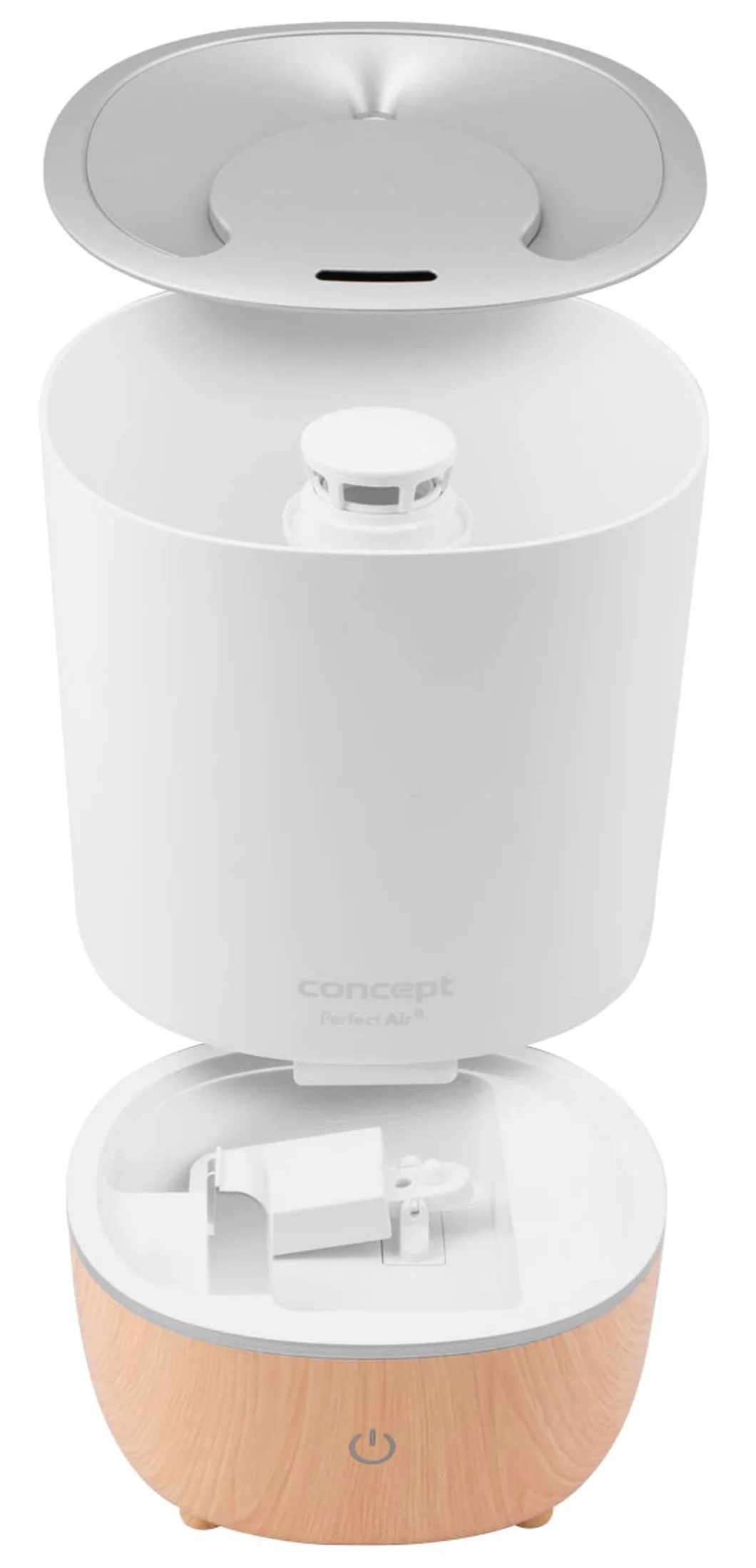 Concept Hausgeräte ZV1200 Perfect Air Humidificador de aromaterapia, 4 litros, 3 niveles de intensidad de vapor, adecuado para habitaciones de hasta 30 m2 (blanco)