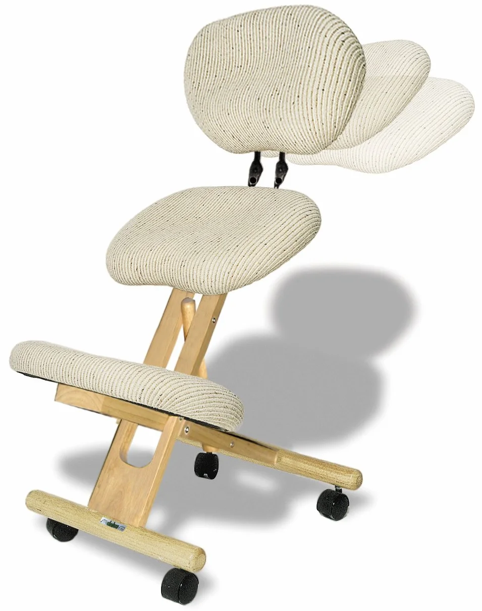 cinius Silla ergonómica Profesional Color Crema con Respaldo