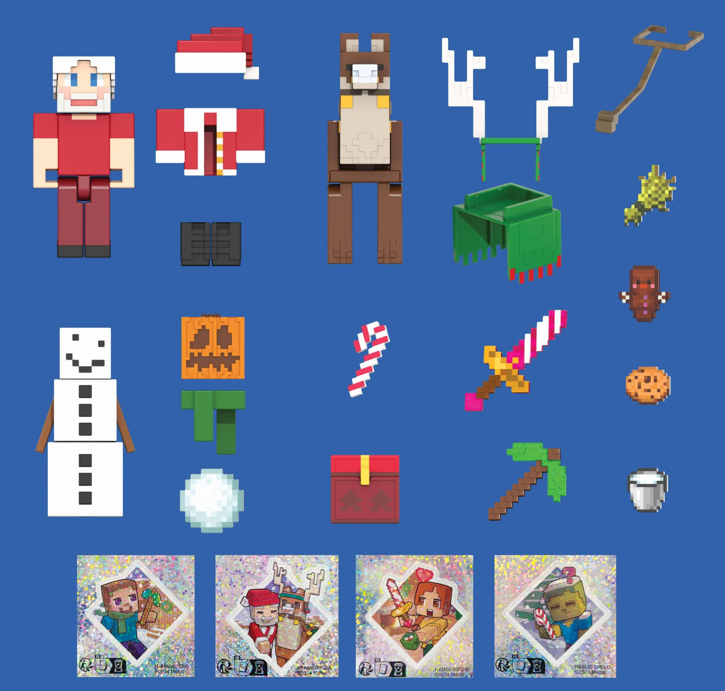 Mattel Calendario de Adviento de Minecraft de 3.25 Pulgadas