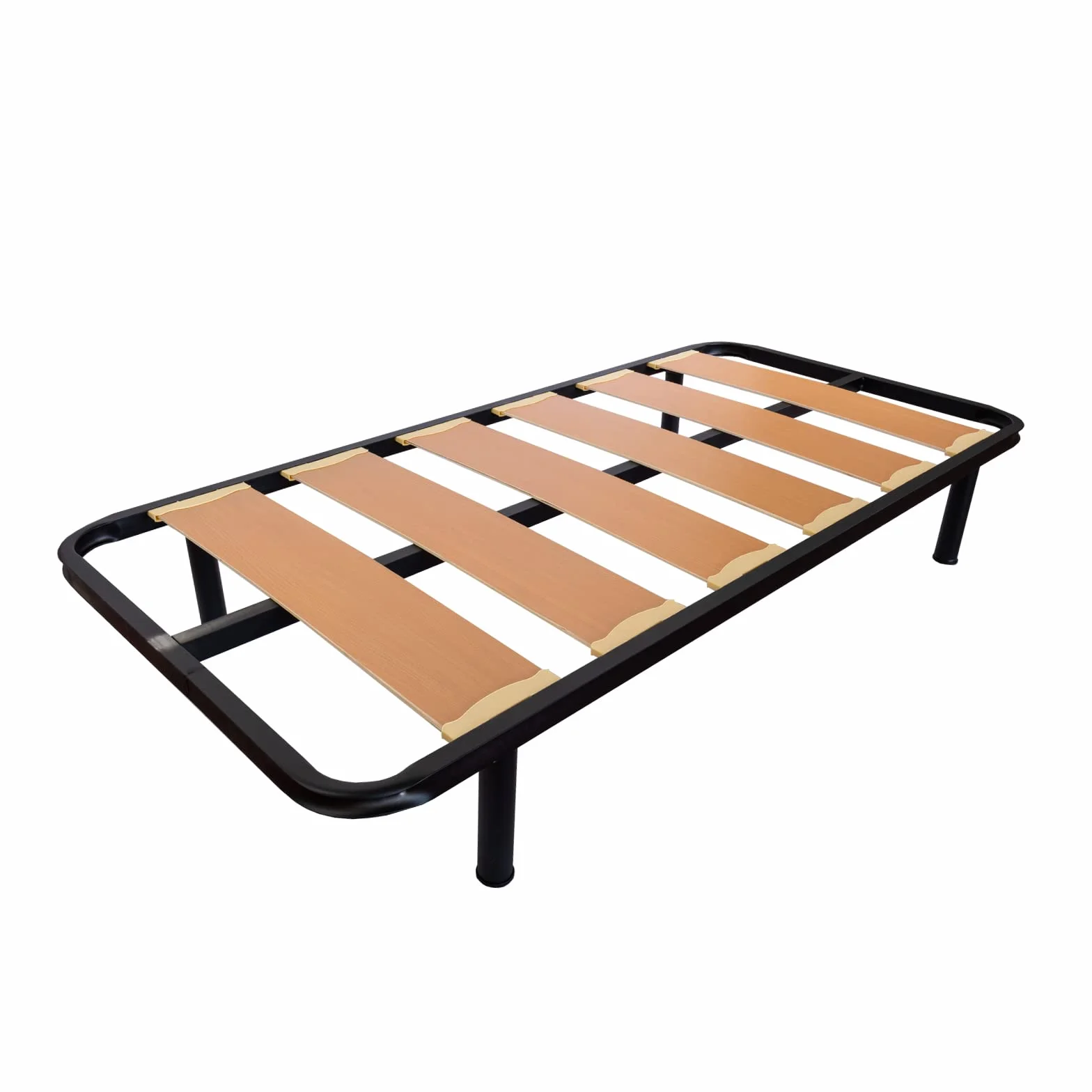 MUEBLIX.COM | Somier Lama Ancha para Cama 105 x 190 cm | Somier con 4 Patas | Láminas Madera de Chopo de 17 cm y Estructura de Tubos de Acero | Útil para Camas Nido o Camas Individuales