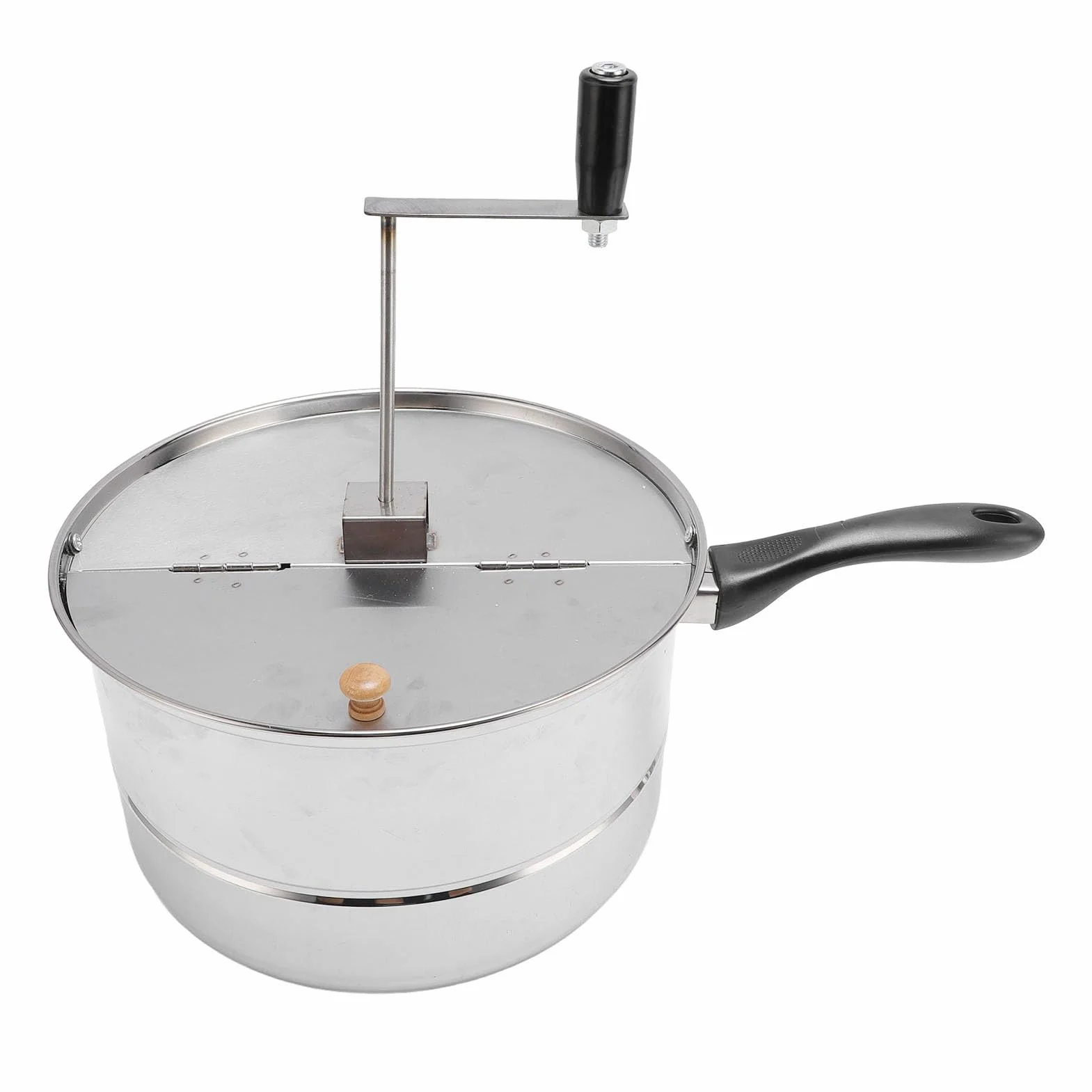 VBESTLIFE Máquina para Hacer Palomitas de Maíz para Estufa, Máquina para Hacer Palomitas de Maíz de Acero Inoxidable, Fácil de Usar para Noches de Cine Familiares