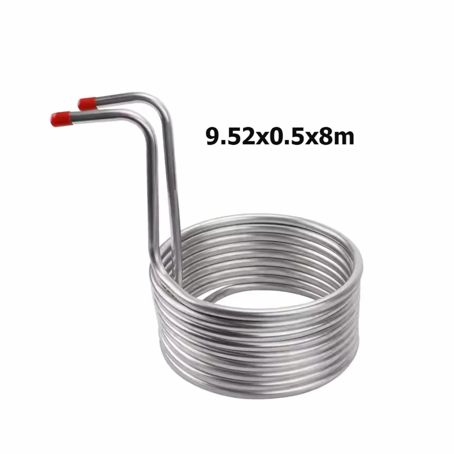 Enfriador de mosto de inmersión con serpentín de enfriamiento de acero inoxidable, intercambiador de calor for cerveza/vino, for elaboración casera Respuesta rápida, calefacción eficiente