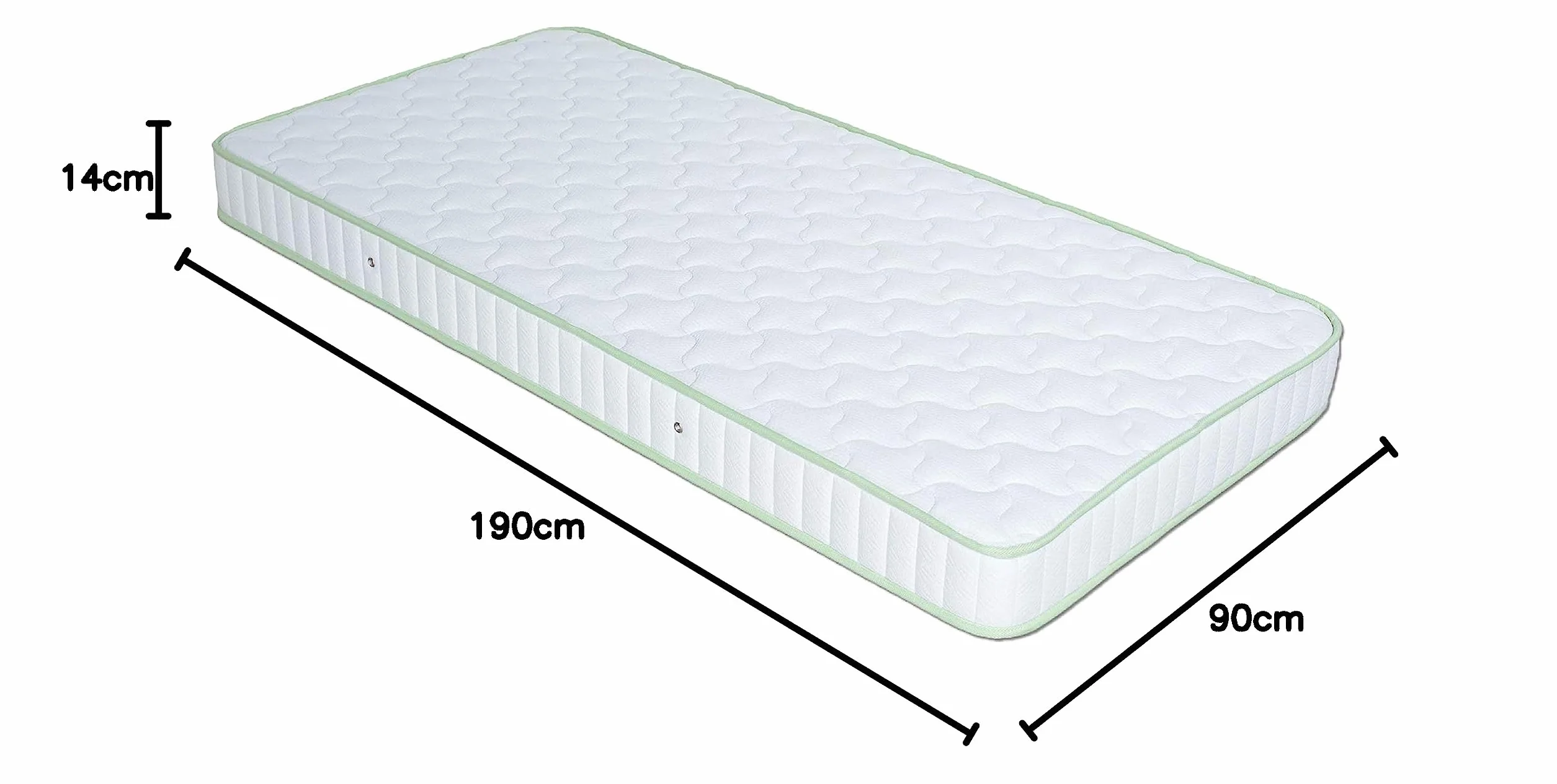 Dormio Ergonomic Sport - Colchón Eliocel adaptable, apto cama Nido, Antiácaros, Antideformaciones. Medida 90x190. Altura 14cm.