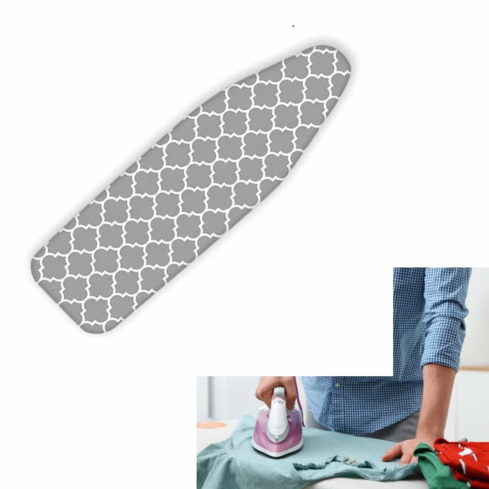 Funda y Almohadilla de Repuesto Plateadas para Tabla de Planchar, 30,5 x 91,4 cm, 30,5 x 96,3 cm, 35,5 x 109,6 cm, 38,1 x 119,8 cm, 38,1 x 122,9 cm, tamaño estándar, Borde elástico