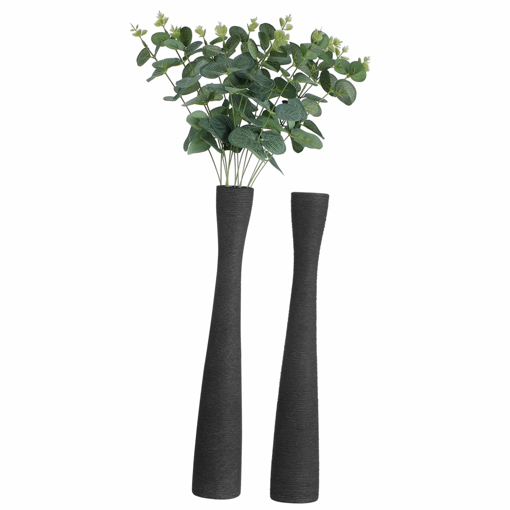 POPETPOP 2piezas Jarrón De Cerámica De Suelo Alto y Delgado Jarrón De Cerámica Estético De Suelo De Cuello Estrecho para Arreglos Decoración del Hogar De para Escritorio