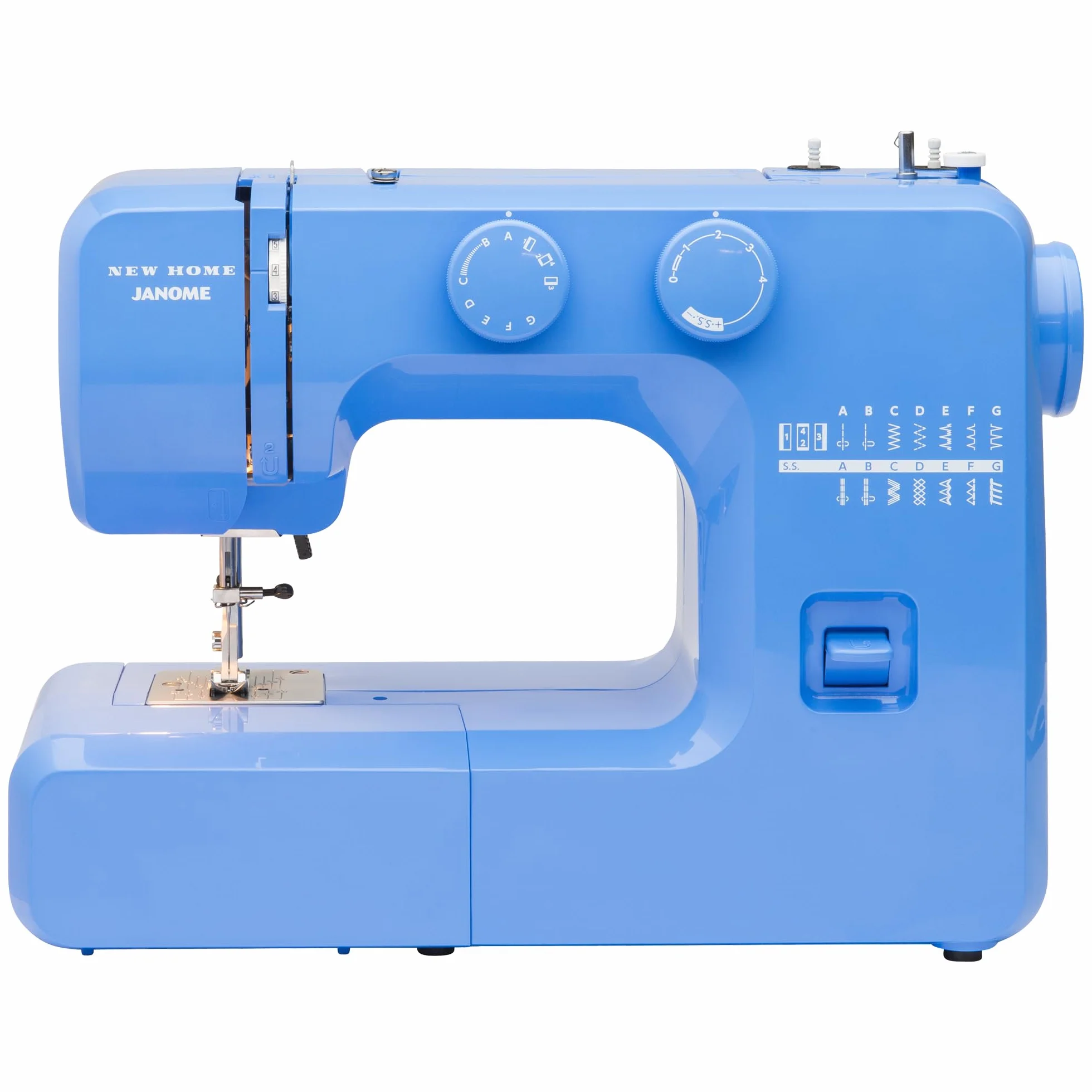 Janome Pink Sorbet Máquina de Coser fácil de Usar con Marco de Metal Interior, Diagrama de Bobina, vídeos tutoriales, Hecha con Principiantes en Mente.