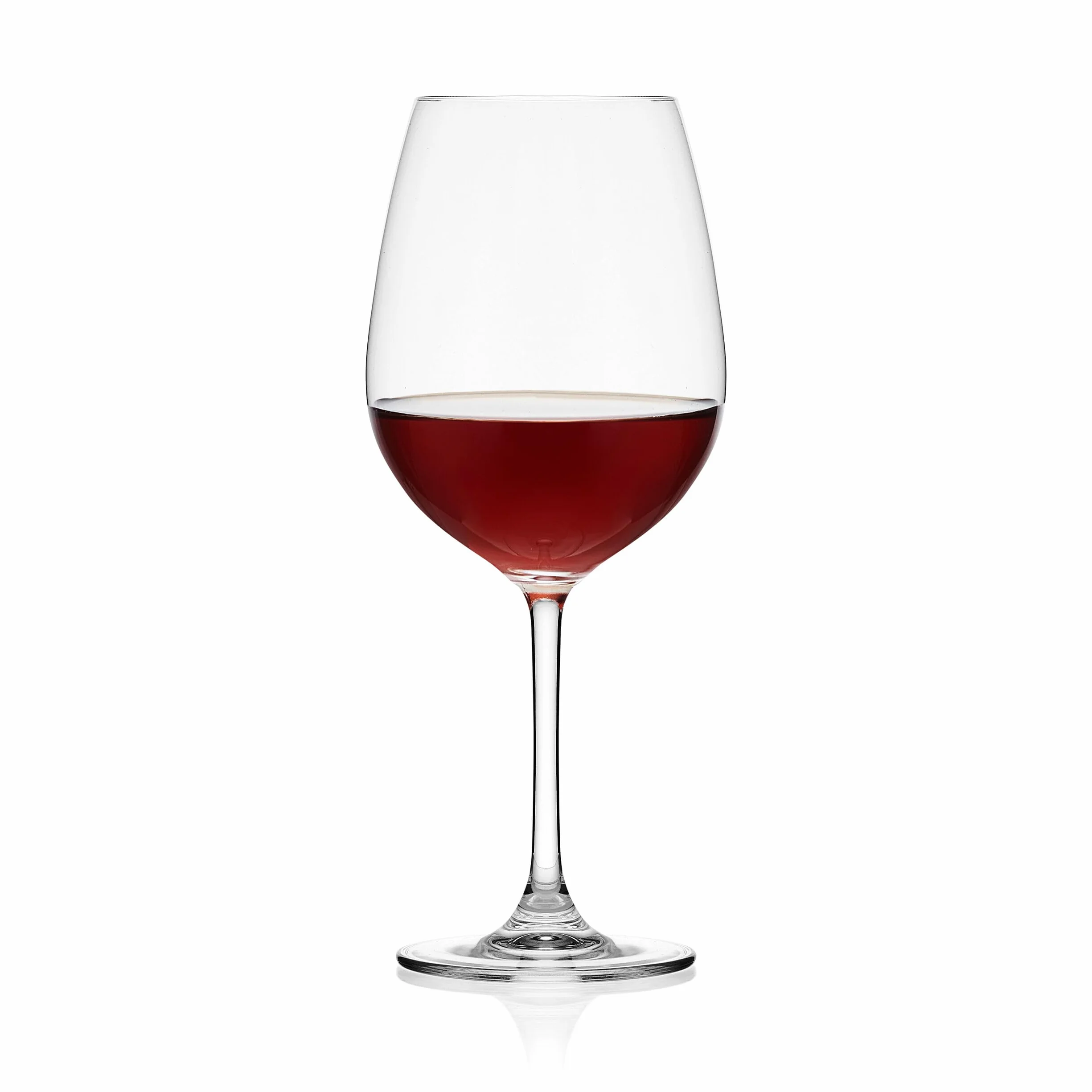 MIKASA Lana Bordeaux - Juego de 4 copas de vino tinto de 22 onzas, transparente