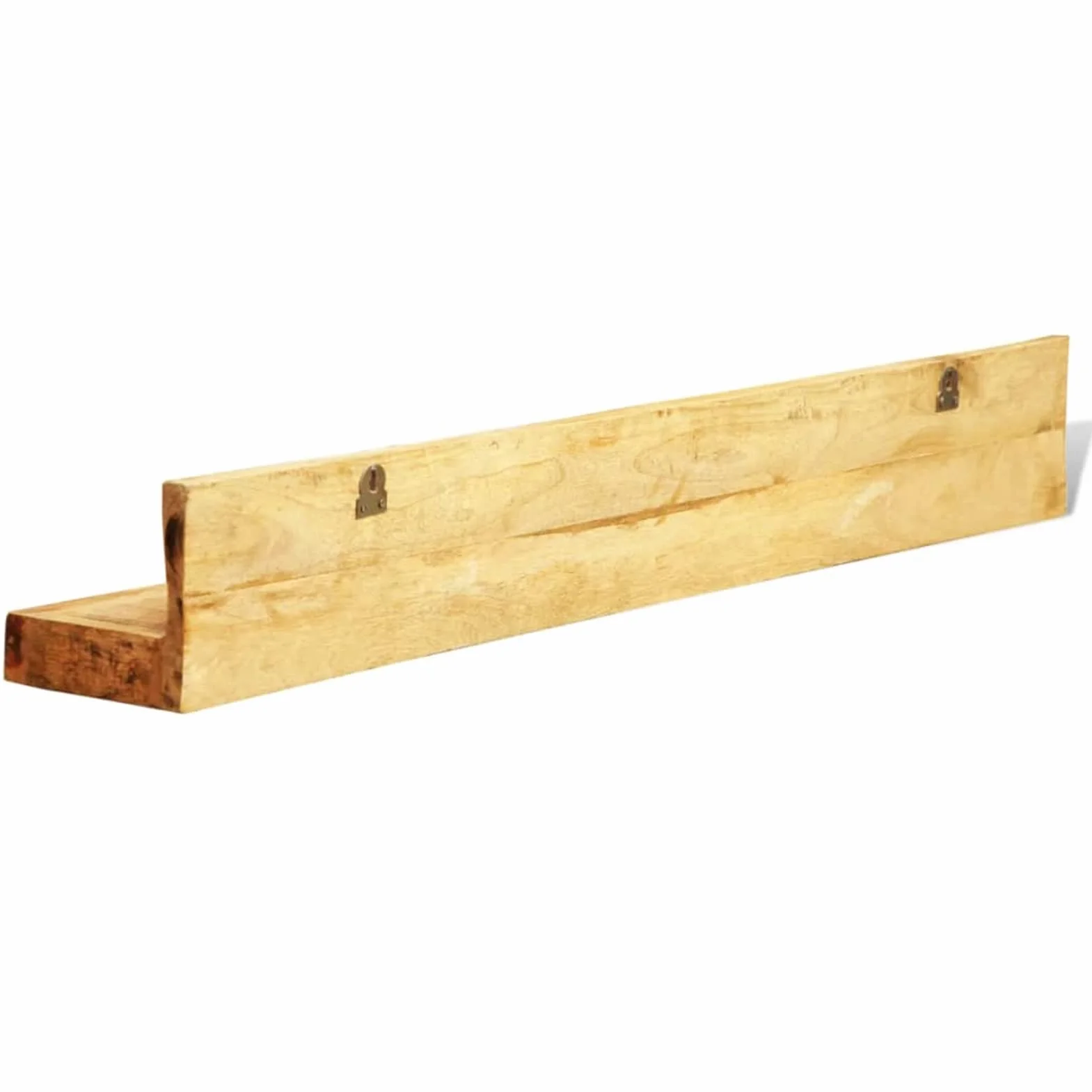 Homgoday Estantes de pared de madera maciza, 2 artículos, armario librería vitrina, librería vertical para ahorrar espacio, librería de suelo, para salón o estudio