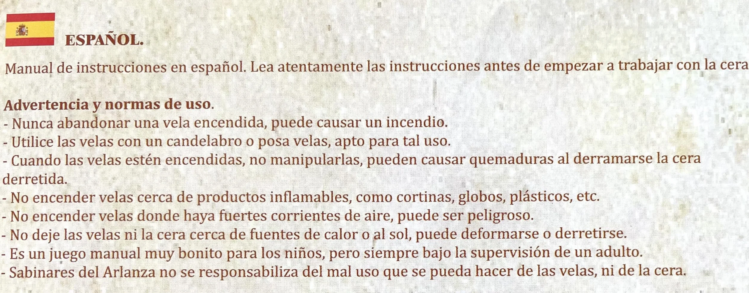 Velas naturales de cera de abeja pura 22x2cm Hechas a mano España