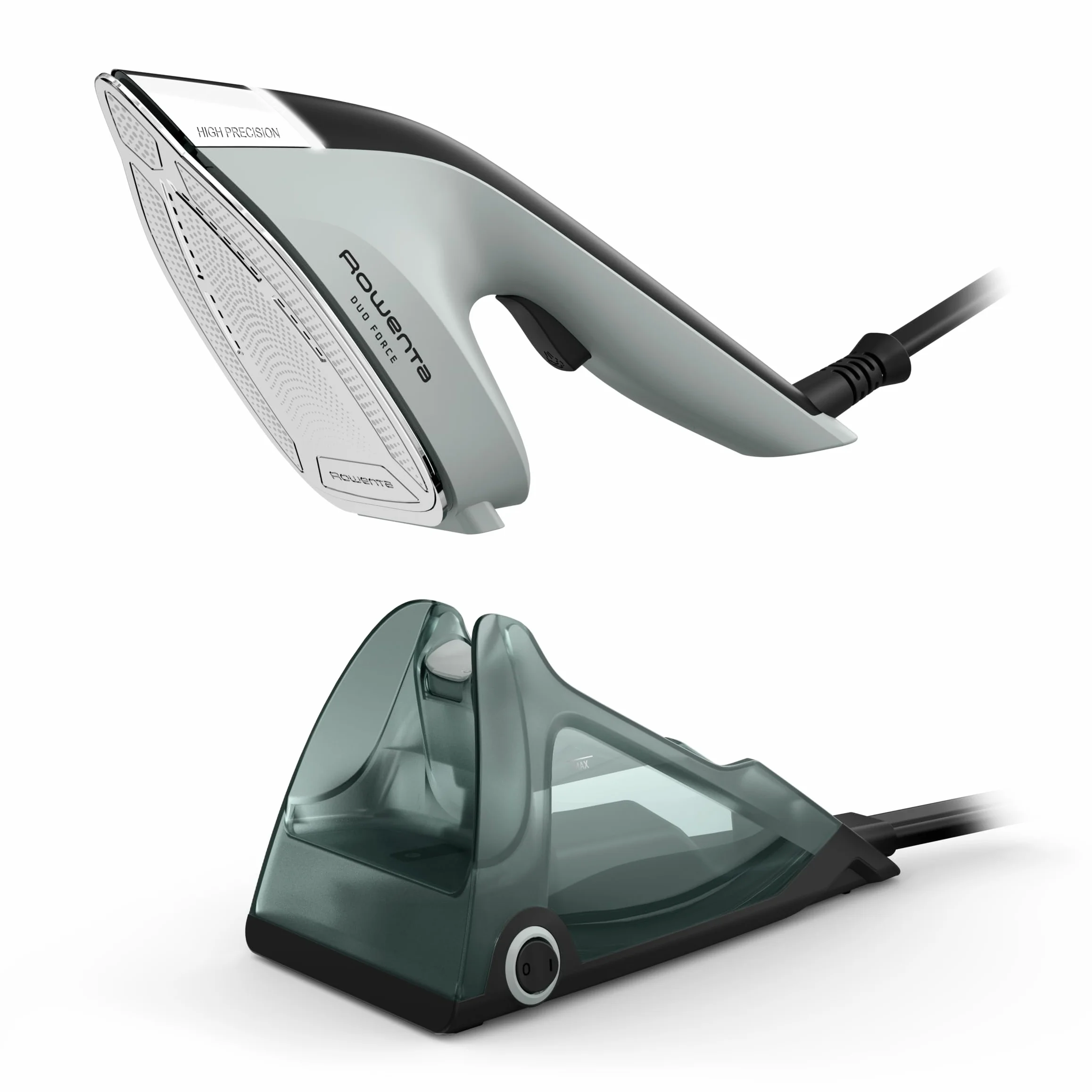 Rowenta Duo Force, plancha de vapor 2 en 1 y Vaporizador de ropa, Versátil y Cuidado de la ropa, JR4030U1 | 0 unidades