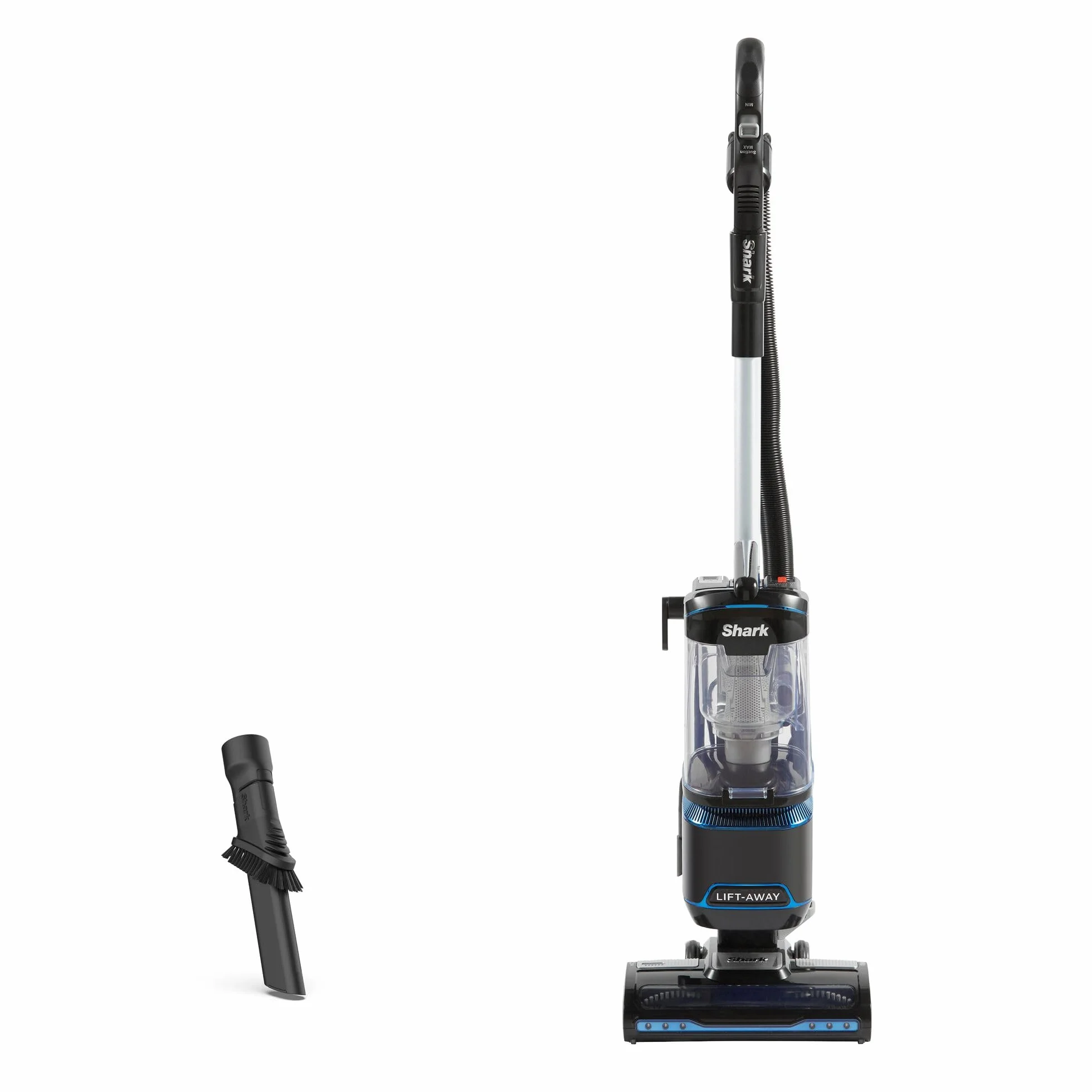Shark Aspirador Vertical con Cable 1,1 L con tecnología Lift-Away, Faros LED, antialérgeno, Cable de 8 m, 750 W, Herramientas para rincones y multisuperficies, Azul/Negro, NV602UK
