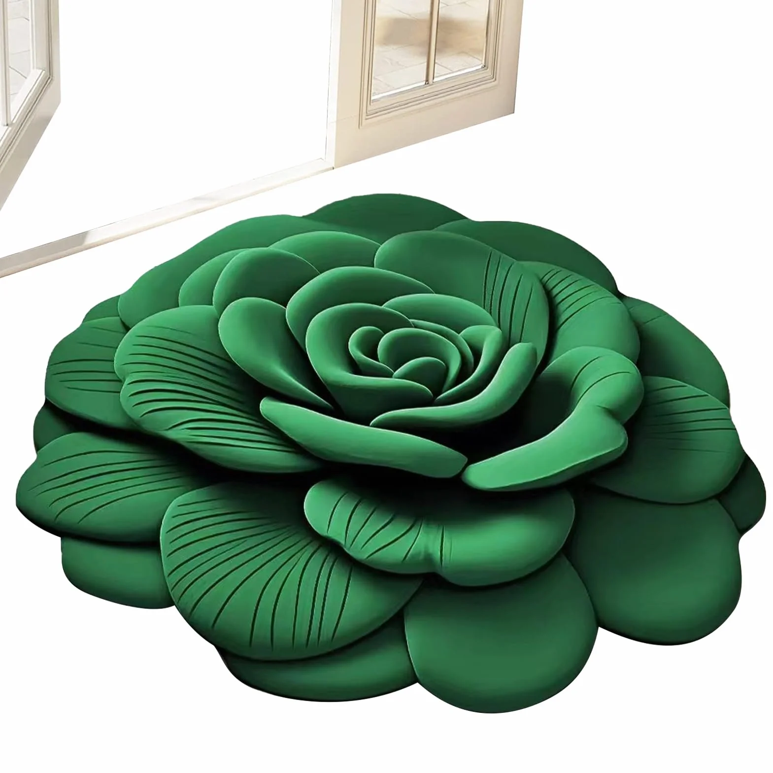 Alfombra De Baño Antideslizante De Felpa Suave Alfombra De Ducha Con Diseño | Tapete Multiusos para Aseo, Dormitorio y Cocina