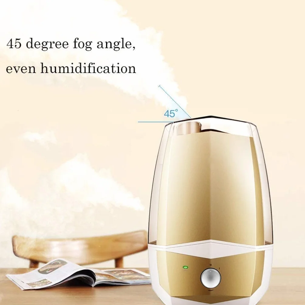 Humidificadores, humidificadores silenciosos para Dormitorio, humidificador de Aire fácil de Limpiar y controlar, Apagado automático, Tiempo de Funcionamiento de 2(