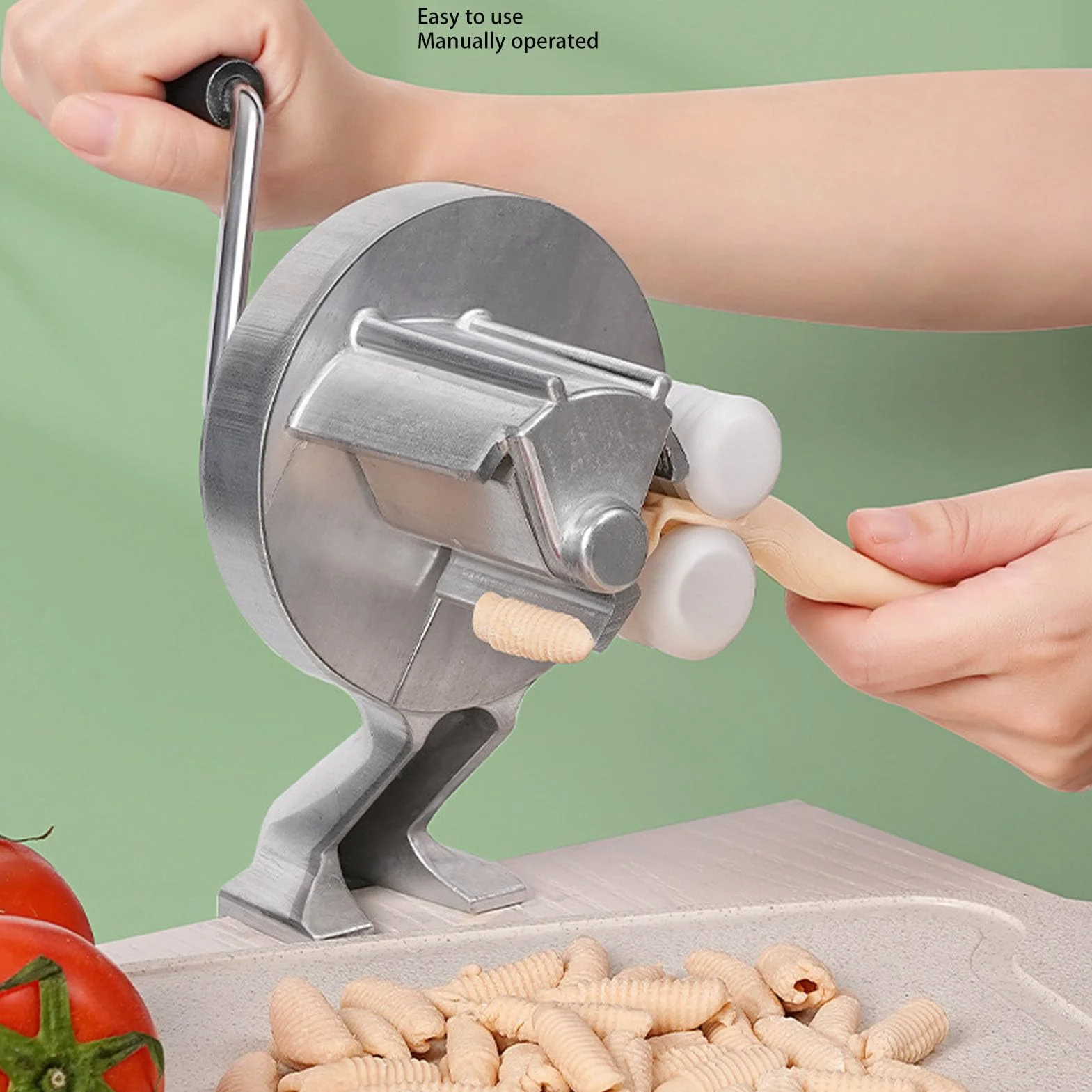 Máquina para Hacer Cavatelli, Máquina Hacer Pasta Manual Cavatelli, Máquina Prensar Fideos Rodillo Pasta, Máquina Hacer Macarrones con ñoquis Auténticos Mano para Italiana Casera