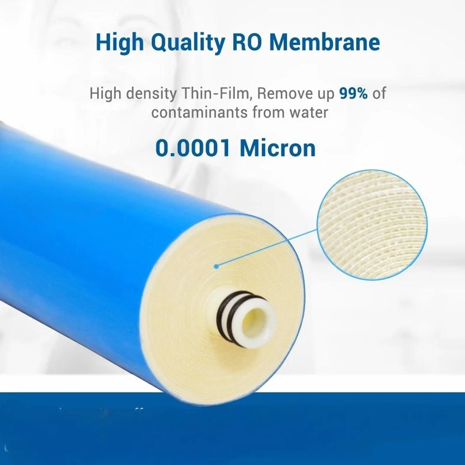 Membrana de ósmosis inversa 3012-600GPD, 3 piezas, 600, 3" x 13", repuesto compatible en el sabor del agua. Fácil instalación