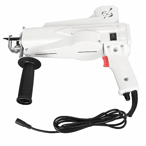 Pistola Tufting DIY, Kit de Iniciación para Fabricación de Alfombras, Juego de Herramientas para Hacer Alfombras Eléctricas 2 en 1 (Enchufe de la UE)