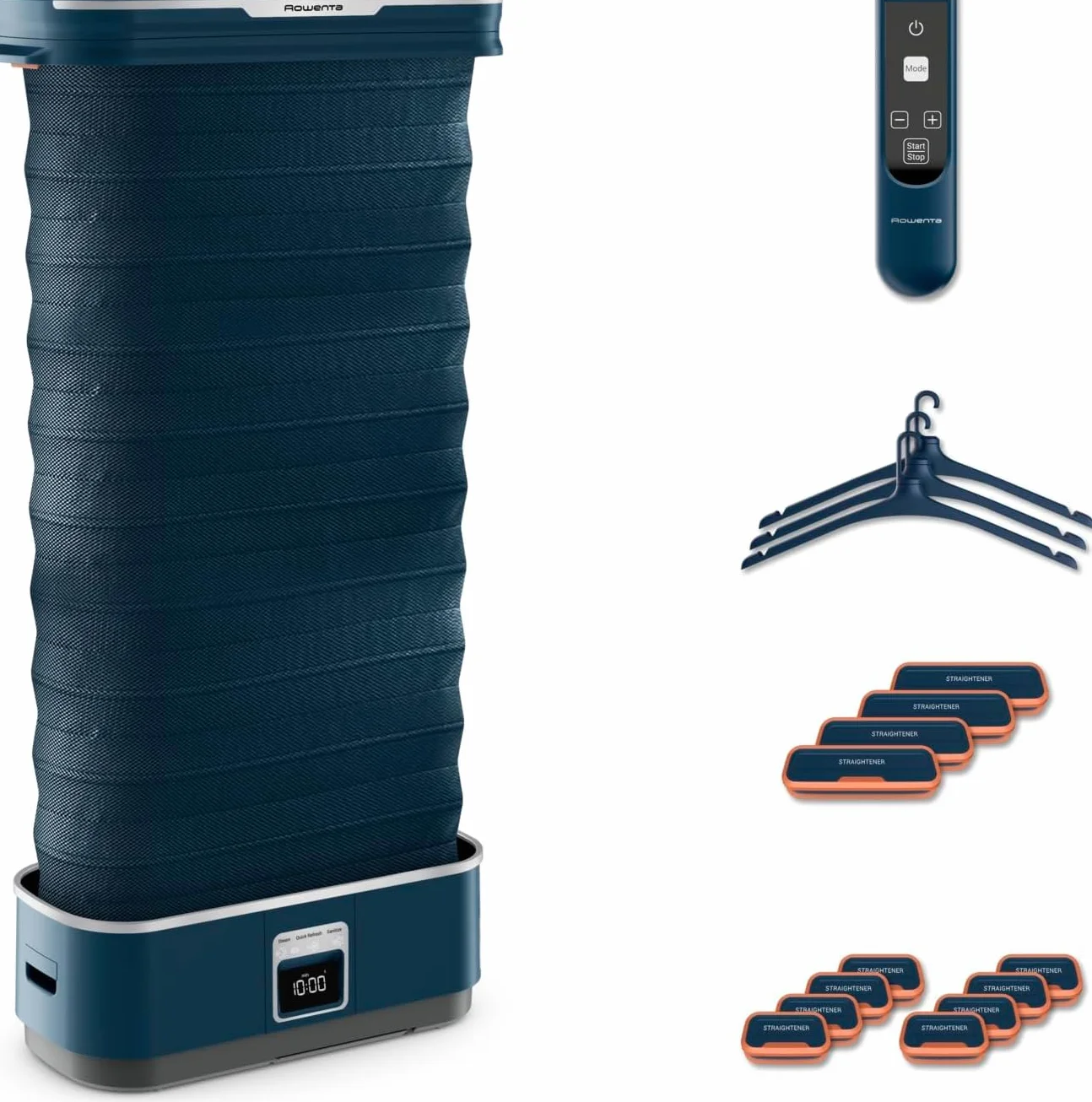 Rowenta Care For You First - Robot de planchado 1500 W, bajo consumo energético, elimina arrugas, desinfecta, refresca y elimina olores, hasta 3 prendas, diseño compacto, incluye accesorios, YR2020