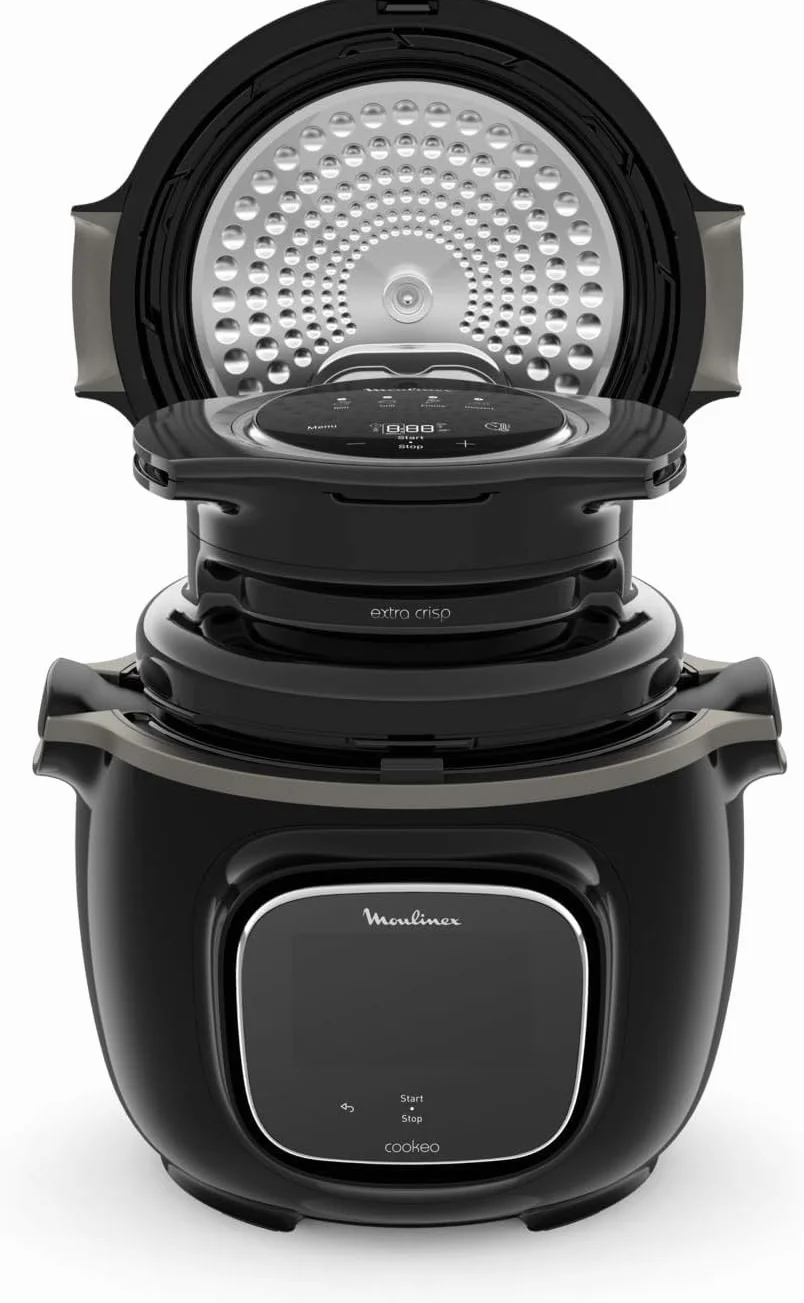 Moulinex Extra Crisp EZ1508 Tapa accesorio para Cookeo, 4 funciones, cocina al grill, fríe con aire, postres, cocina saludable