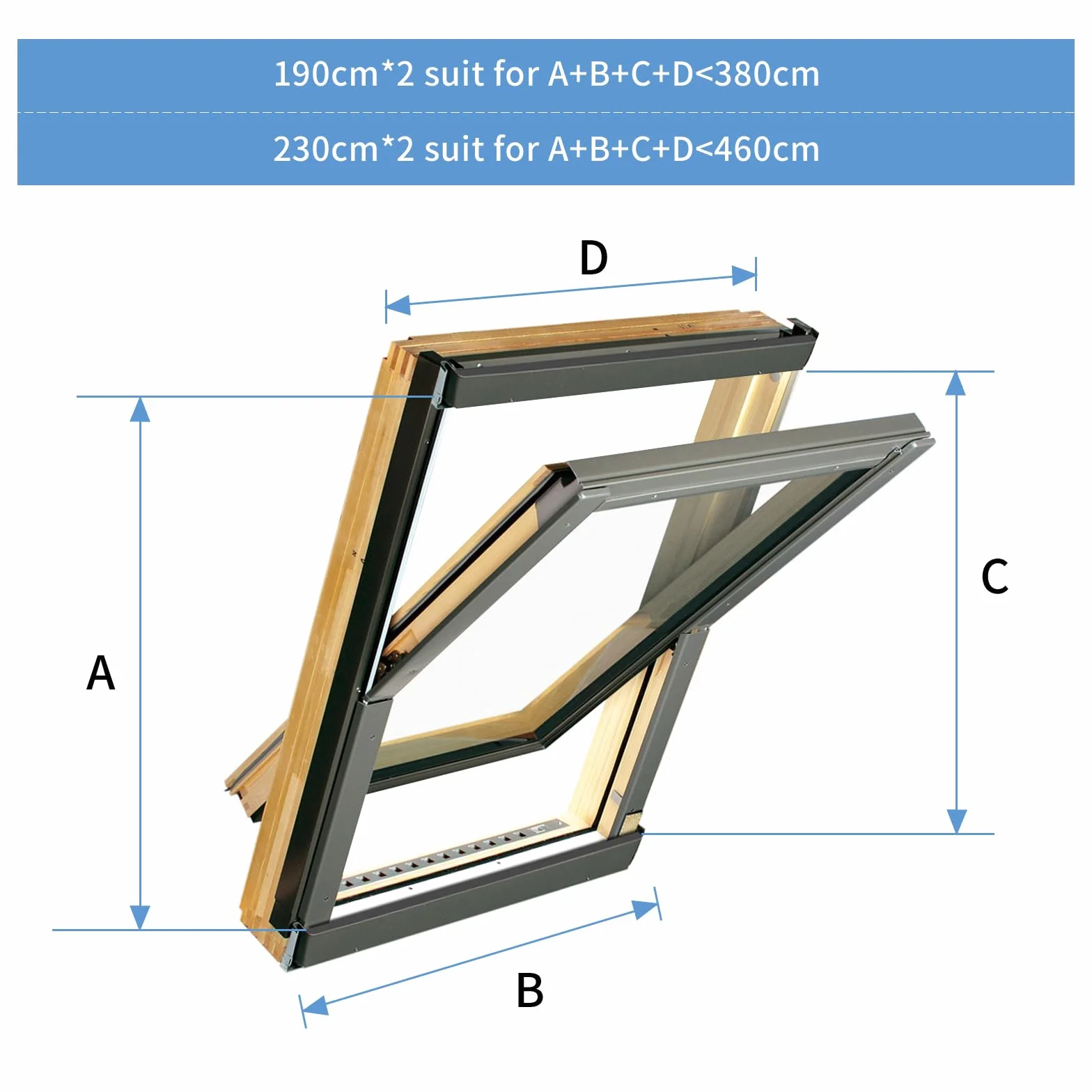 Landrip Kit Ventana Aire Acondicionado Portátil, Sellado de Ventanas de Aire Acondicionado 230 x 50 cm, para Dispositivos Móviles de Aire Acondicionado, Todas las Ventanas, Mantén la Casa Fresca