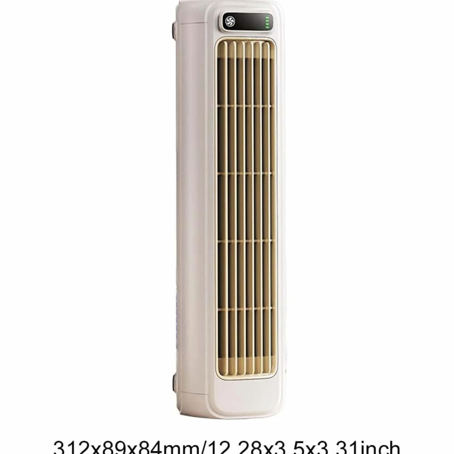 Aire acondicionado portátil, ventilador de torre de escritorio con pantalla táctil LED, 3 velocidades, enfriador de aire para habitación y patio