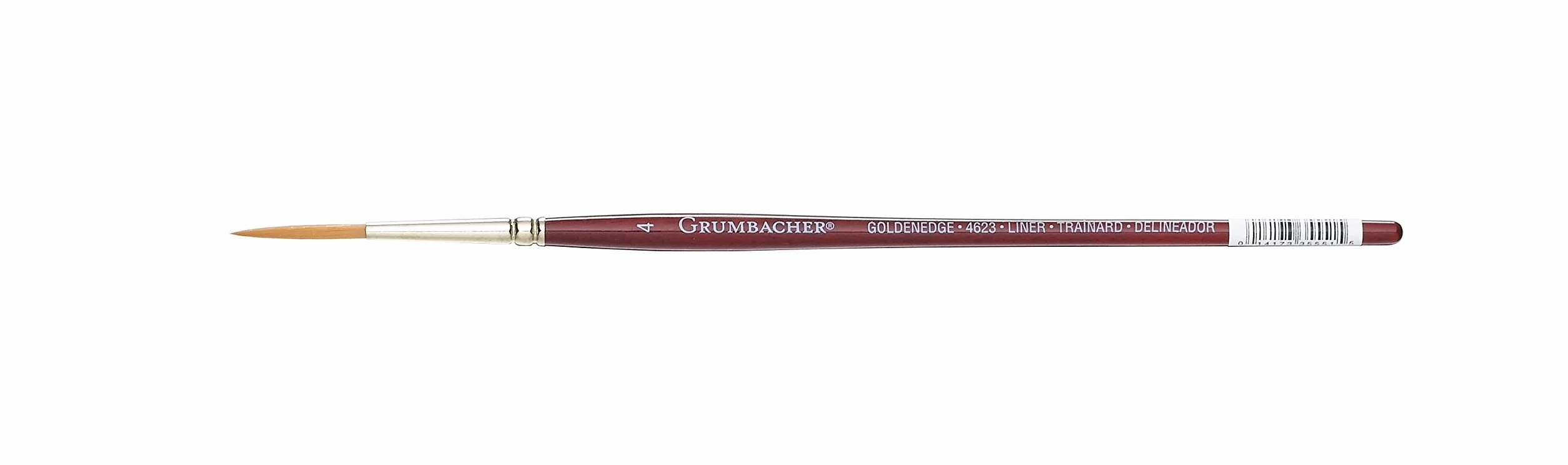 Grumbacher Pincel de Acuarela de cerdas sintéticas, tamaño 4