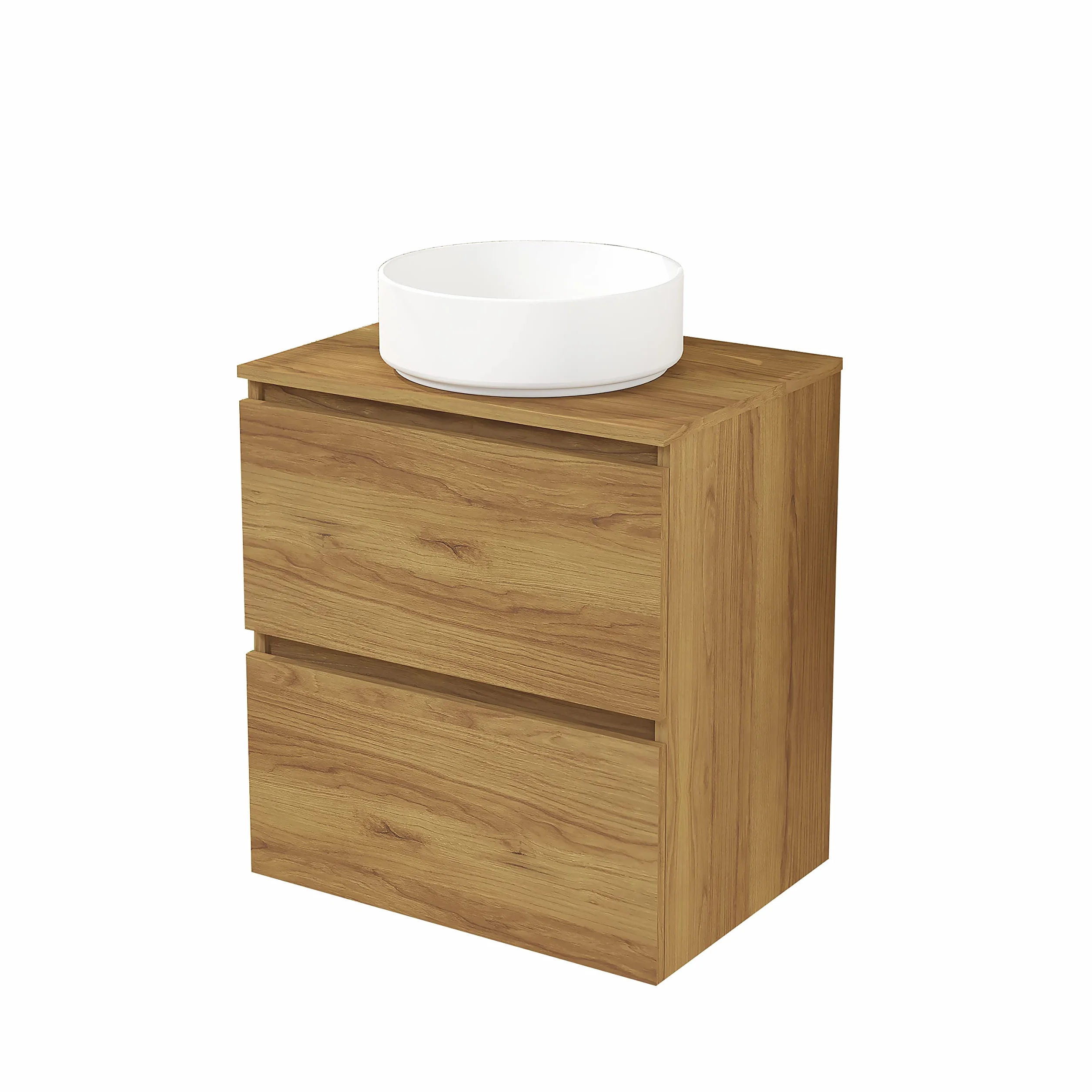 Baikal Mueble de Baño Deva. Mueble Suspendido en Pared Incluye Lavabo cerámico. Disponible en Fondo 39cm y 46cm. Mueble MONTADO.