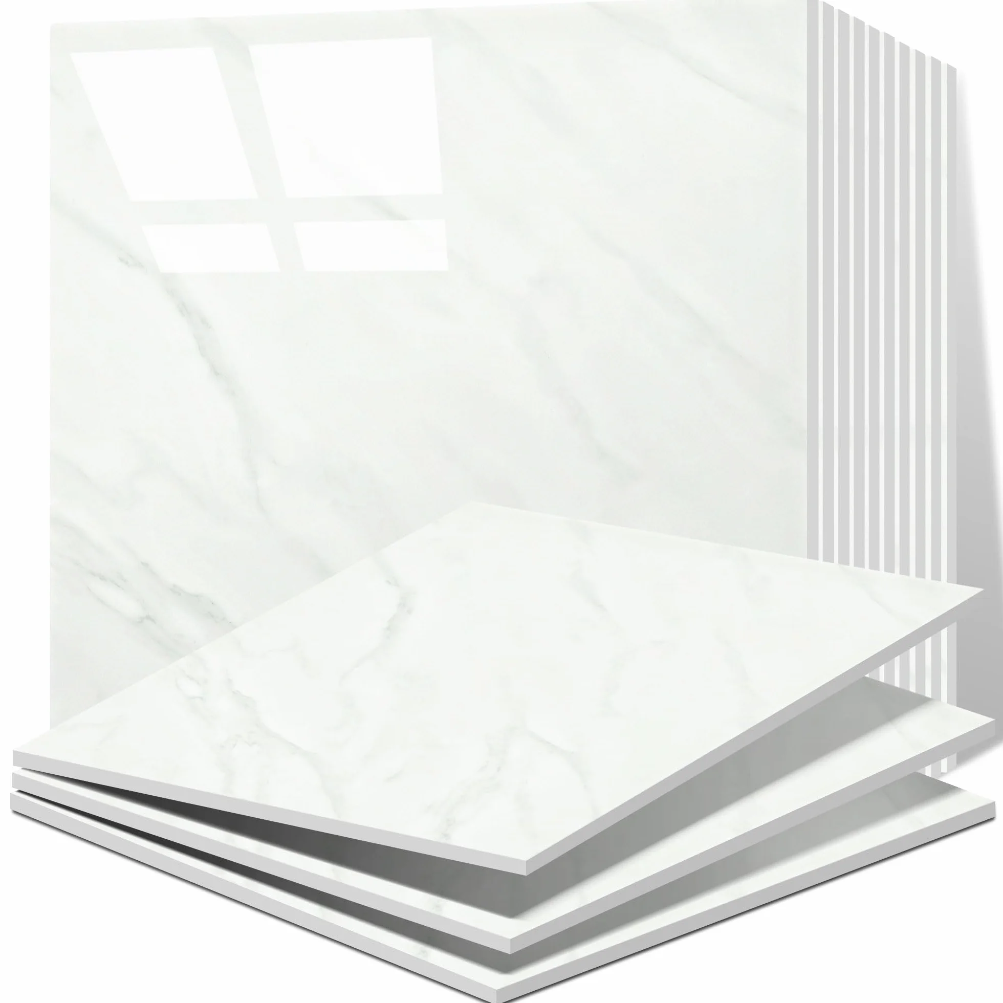 Vieshful 20 Piezas azulejos adhesivos cocina, Panel PVC Marmol Vinilos Azulejos de 30 x 30 cm Para la Pared, Azulejos Adhesivos para Cocina, baño, Sala de Estar