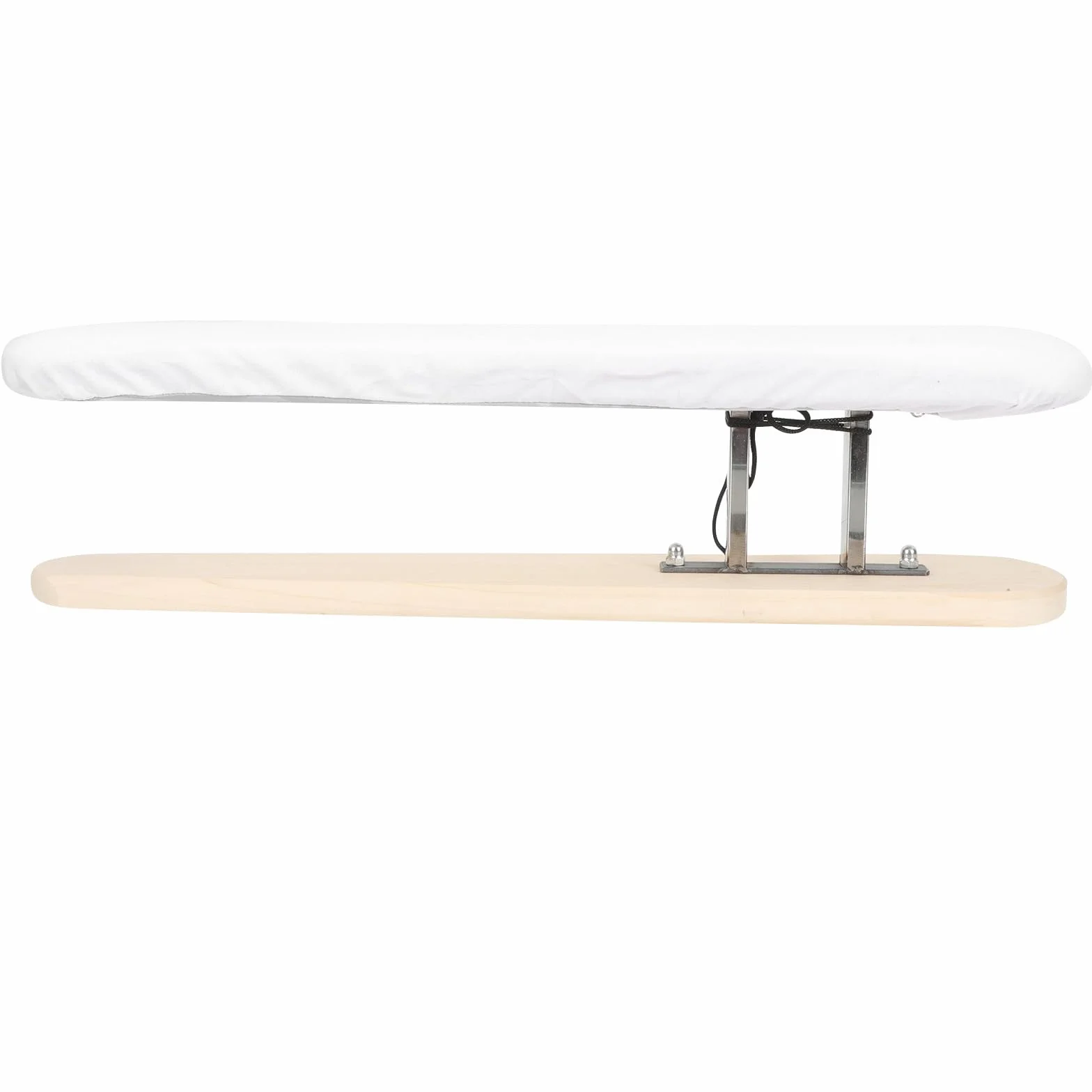 Yardwe Tabla de Planchar Compacta de Sobremesa para Hogar, Portátil y Estable Soporte Antideslizante, Cubierta Transpirable de Tela de Color Claro, Tamaño Pequeño Adecuado para Planchado